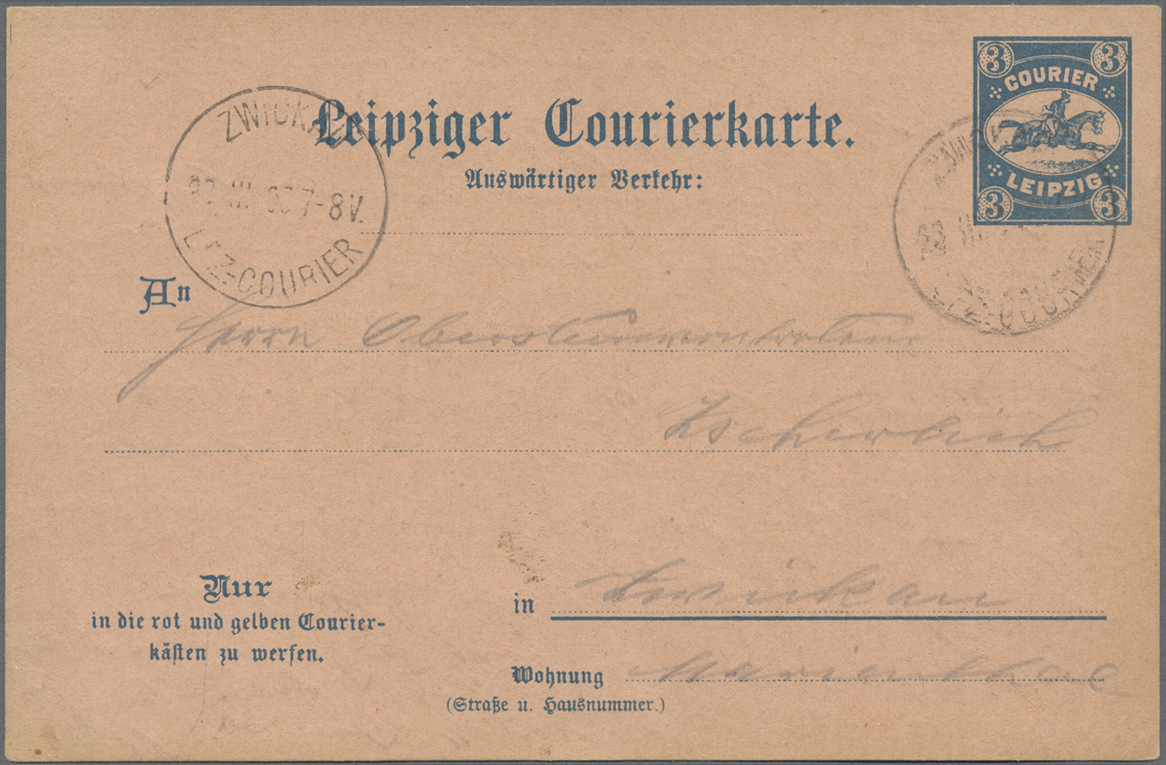 Lot 10234 - Deutsches Reich - Privatpost (Stadtpost)  -  Auktionshaus Christoph Gärtner GmbH & Co. KG 58th AUCTION - Day 3
