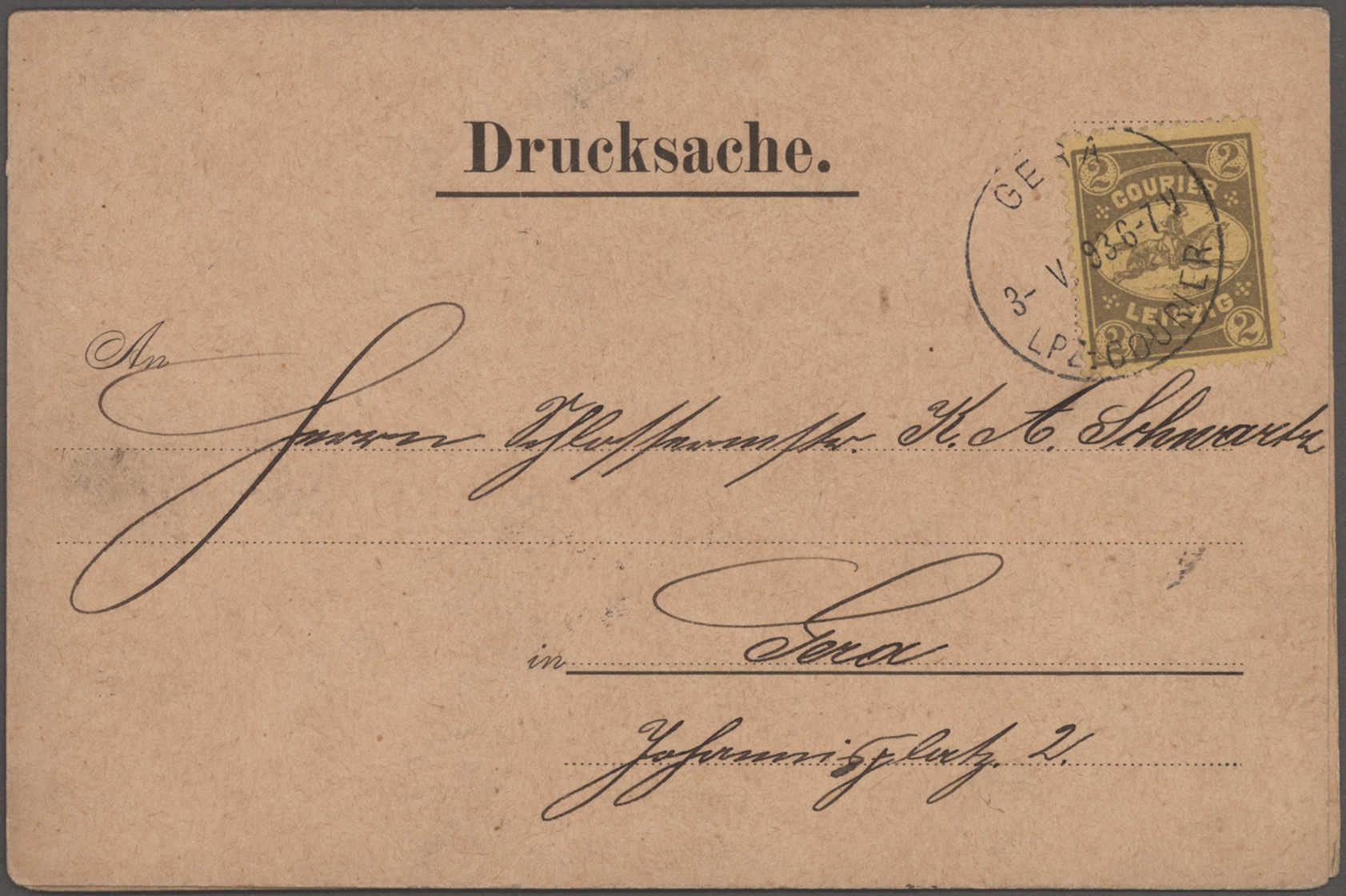 Lot 10315 - Deutsches Reich - Privatpost (Stadtpost) - Auktionshaus Christoph Gärtner GmbH & Co. KG 58th AUCTION - Day 3 Lot 10315 - Deutsches Reich - Privatpost (Stadtpost) - Auktionshaus Christoph Gärtner GmbH & Co. KG 58th AUCTION - Day 3