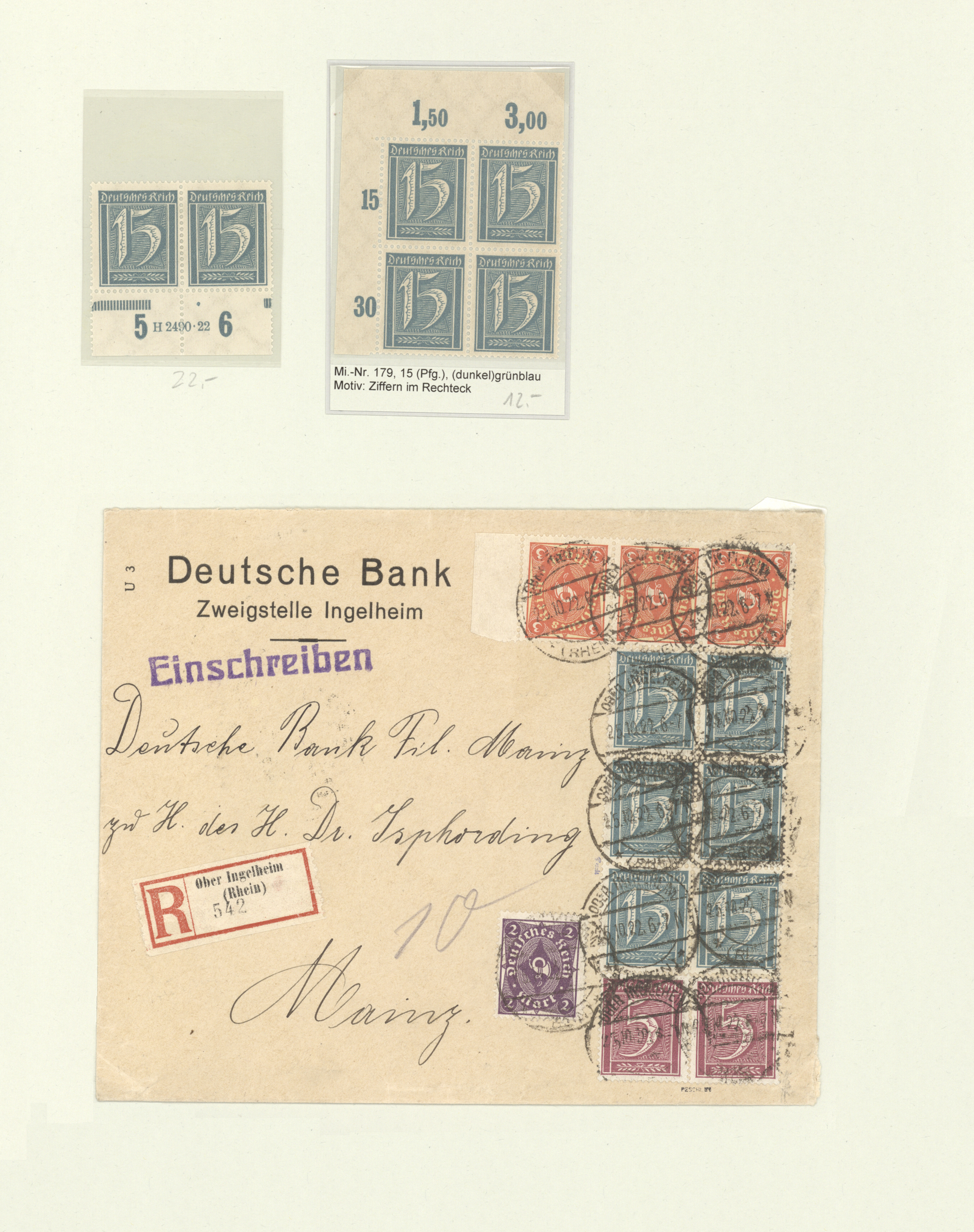 Stamp Auction Deutsches Reich Inflation Sale 43 Collection