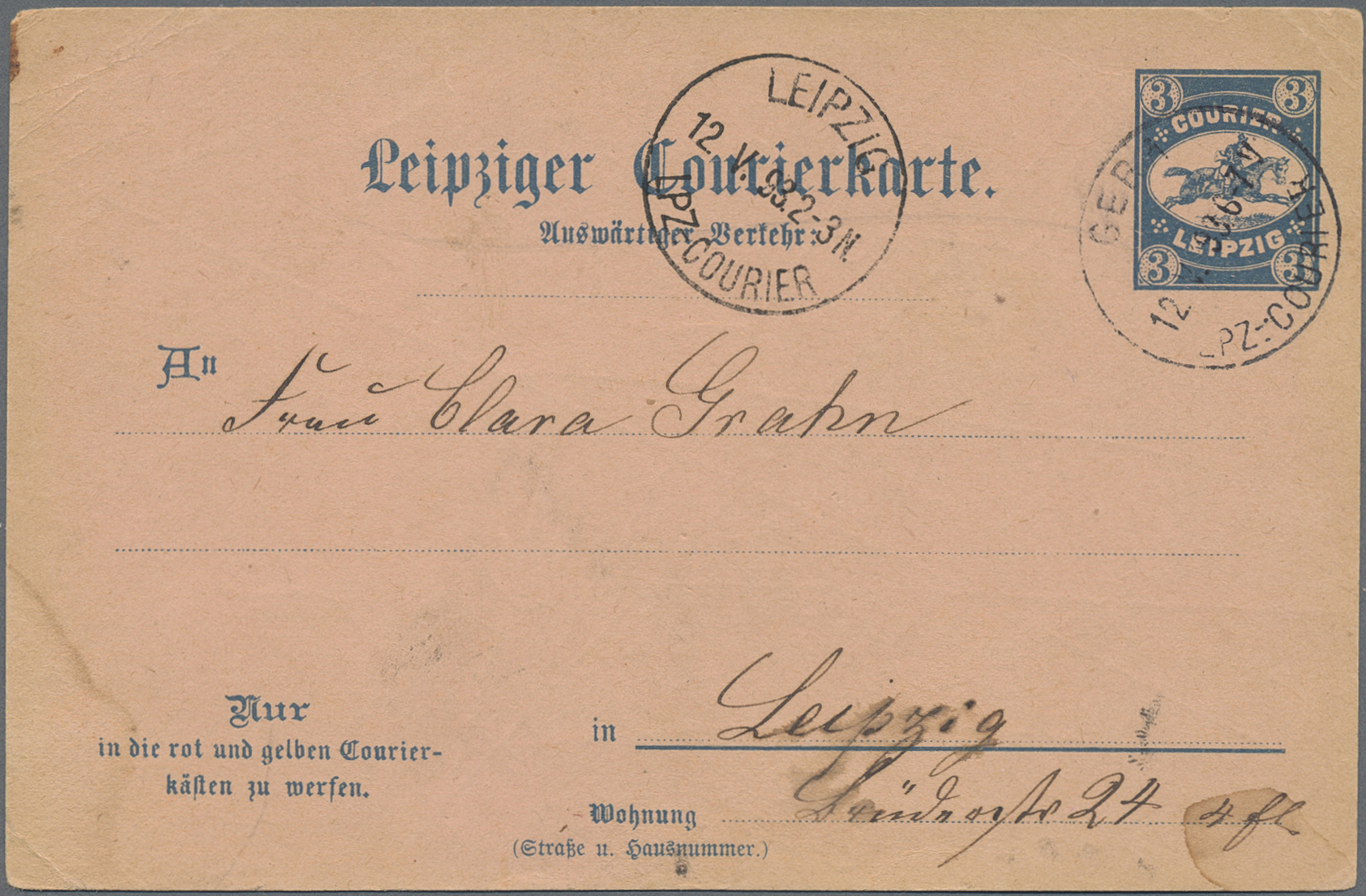 Lot 10319 - Deutsches Reich - Privatpost (Stadtpost)  -  Auktionshaus Christoph Gärtner GmbH & Co. KG 58th AUCTION - Day 3