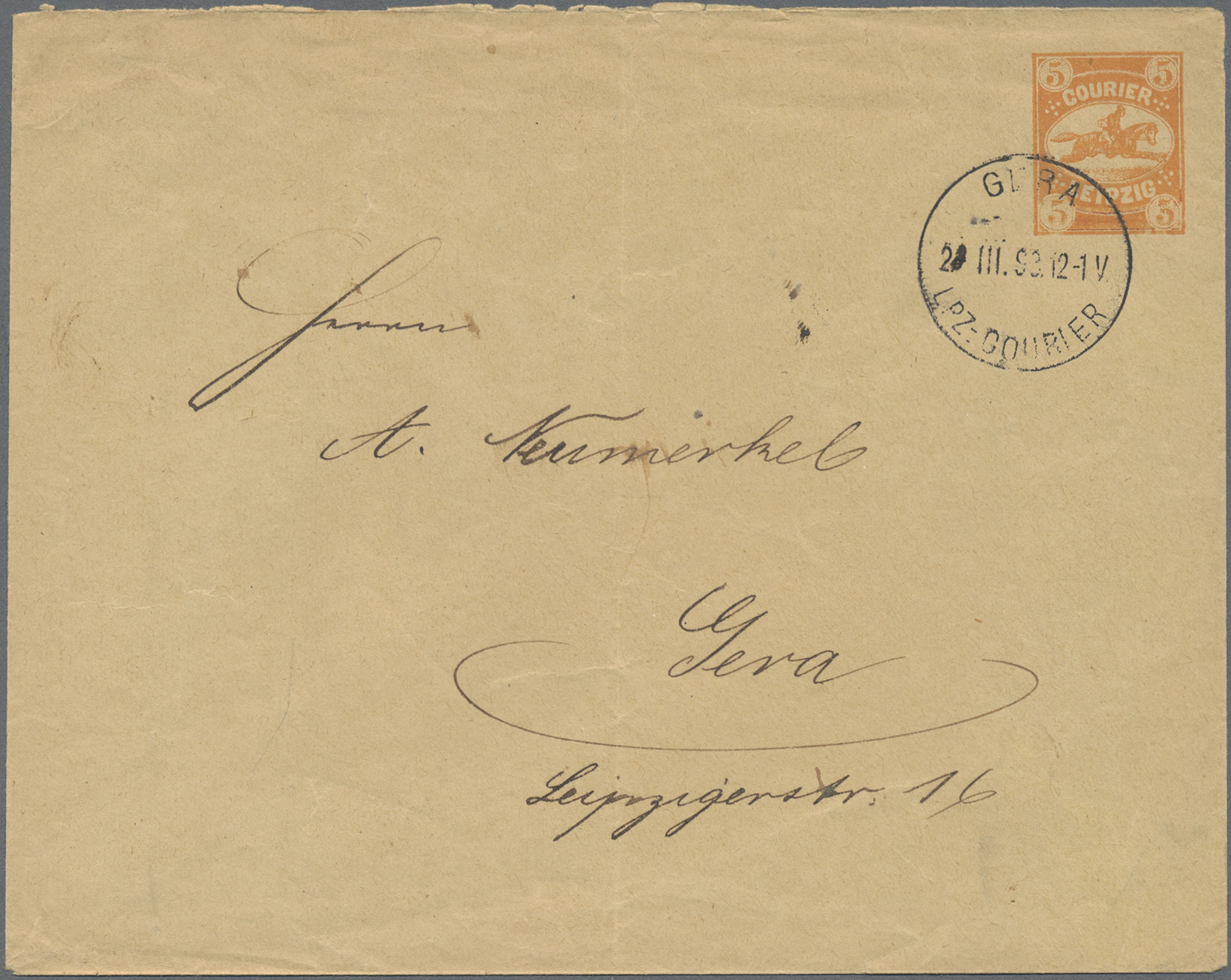 Lot 10320 - Deutsches Reich - Privatpost (Stadtpost)  -  Auktionshaus Christoph Gärtner GmbH & Co. KG 58th AUCTION - Day 3