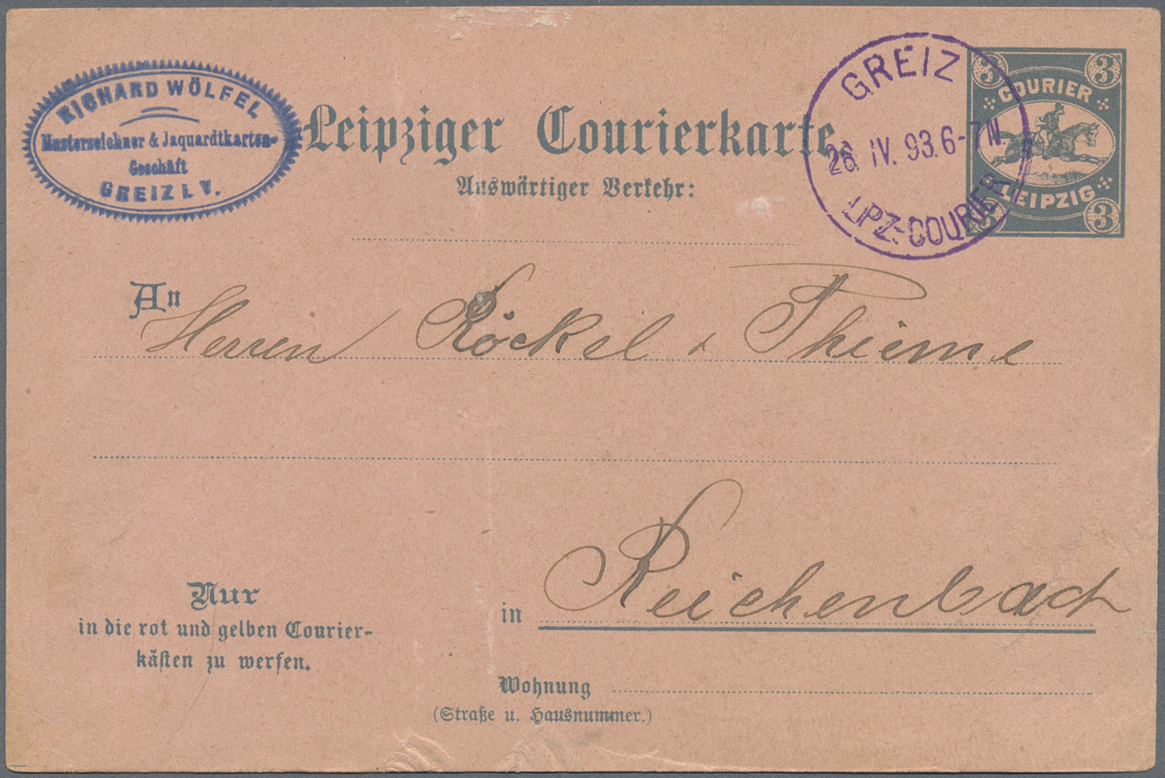 Lot 10335 - Deutsches Reich - Privatpost (Stadtpost)  -  Auktionshaus Christoph Gärtner GmbH & Co. KG 58th AUCTION - Day 3