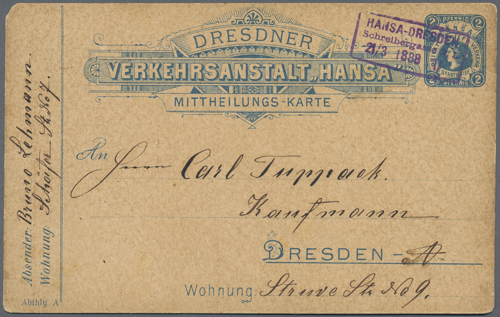 Lot 36804 - Deutsches Reich - Privatpost (Stadtpost)  -  Auktionshaus Christoph Gärtner GmbH & Co. KG Sale #44 Collections Germany