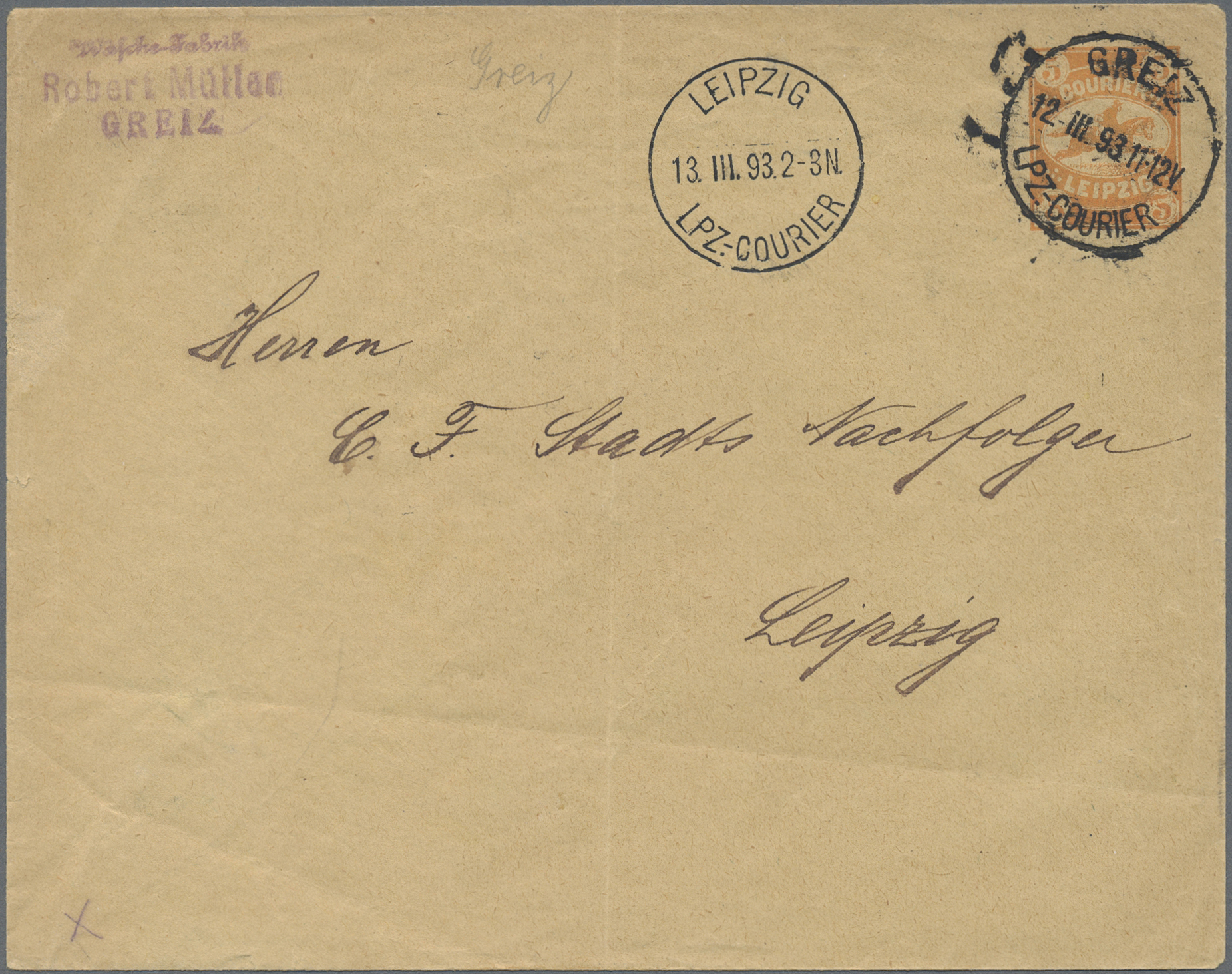 Lot 10336 - Deutsches Reich - Privatpost (Stadtpost)  -  Auktionshaus Christoph Gärtner GmbH & Co. KG 58th AUCTION - Day 3