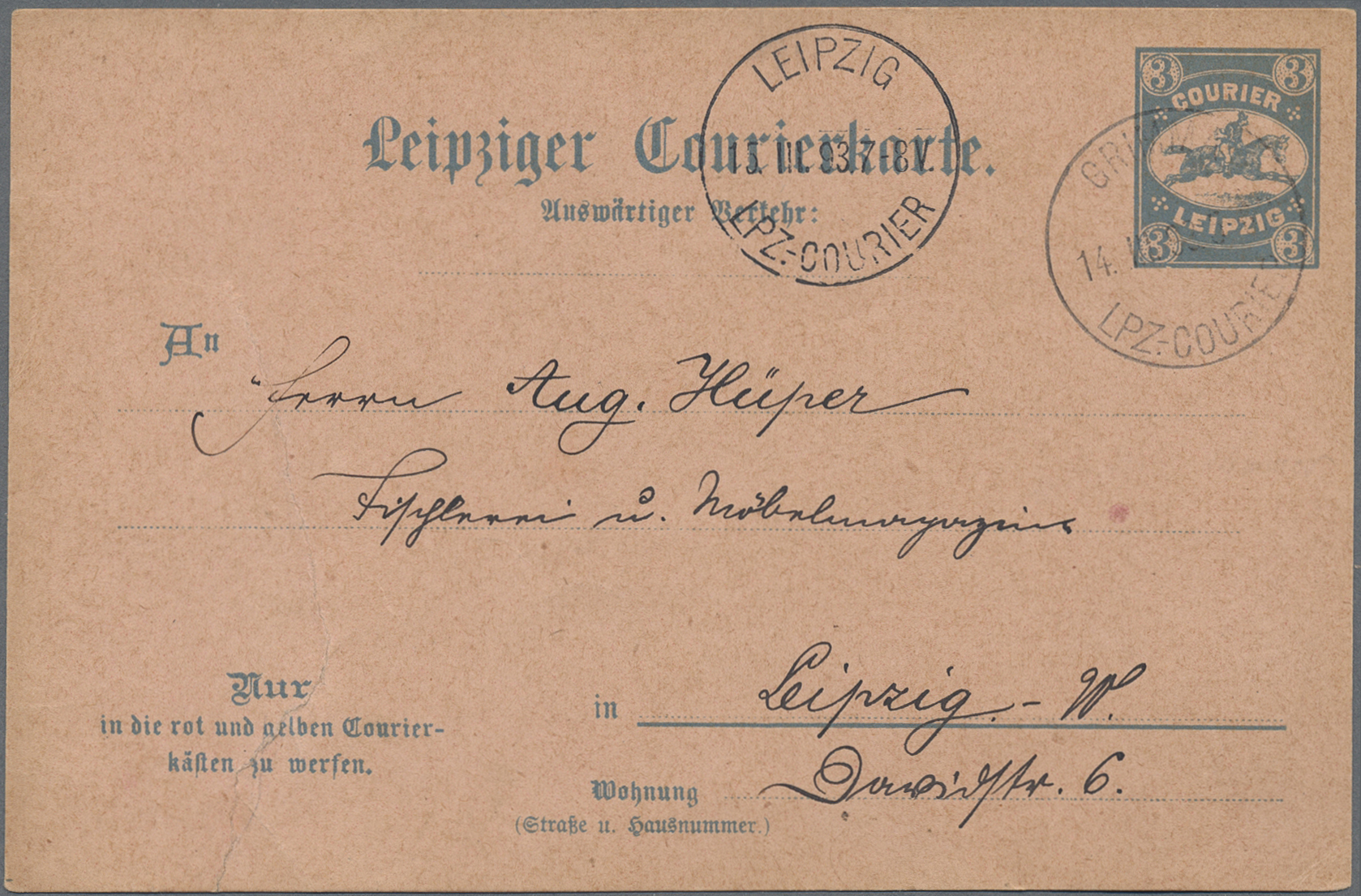 Lot 10338 - Deutsches Reich - Privatpost (Stadtpost)  -  Auktionshaus Christoph Gärtner GmbH & Co. KG 58th AUCTION - Day 3