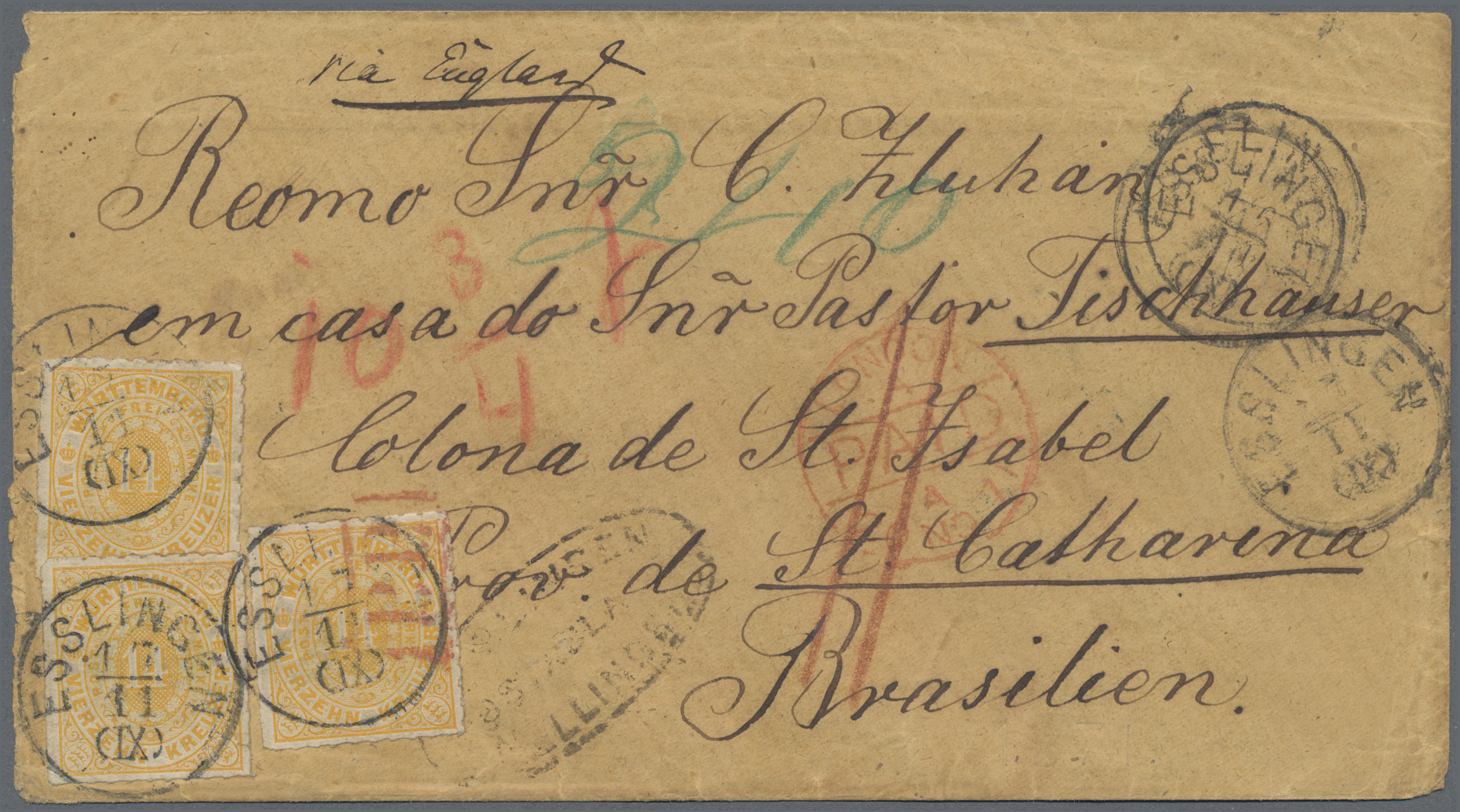 Lot 624 - Württemberg - Marken und Briefe - Auction #211 Lot 624 - Württemberg - Marken und Briefe - Auction #211