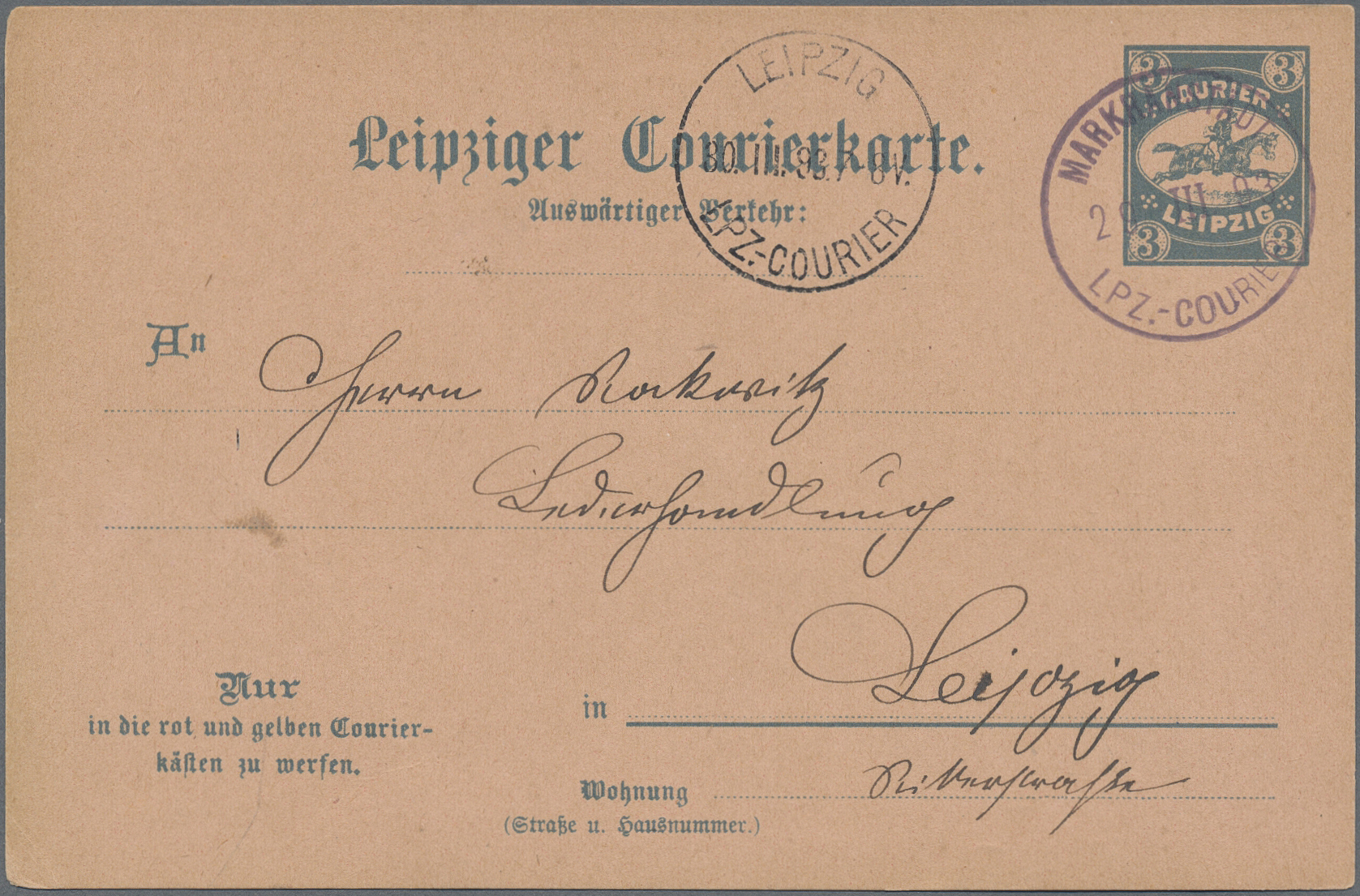 Lot 10423 - Deutsches Reich - Privatpost (Stadtpost) - Auktionshaus Christoph Gärtner GmbH & Co. KG 58th AUCTION - Day 3 Lot 10423 - Deutsches Reich - Privatpost (Stadtpost) - Auktionshaus Christoph Gärtner GmbH & Co. KG 58th AUCTION - Day 3