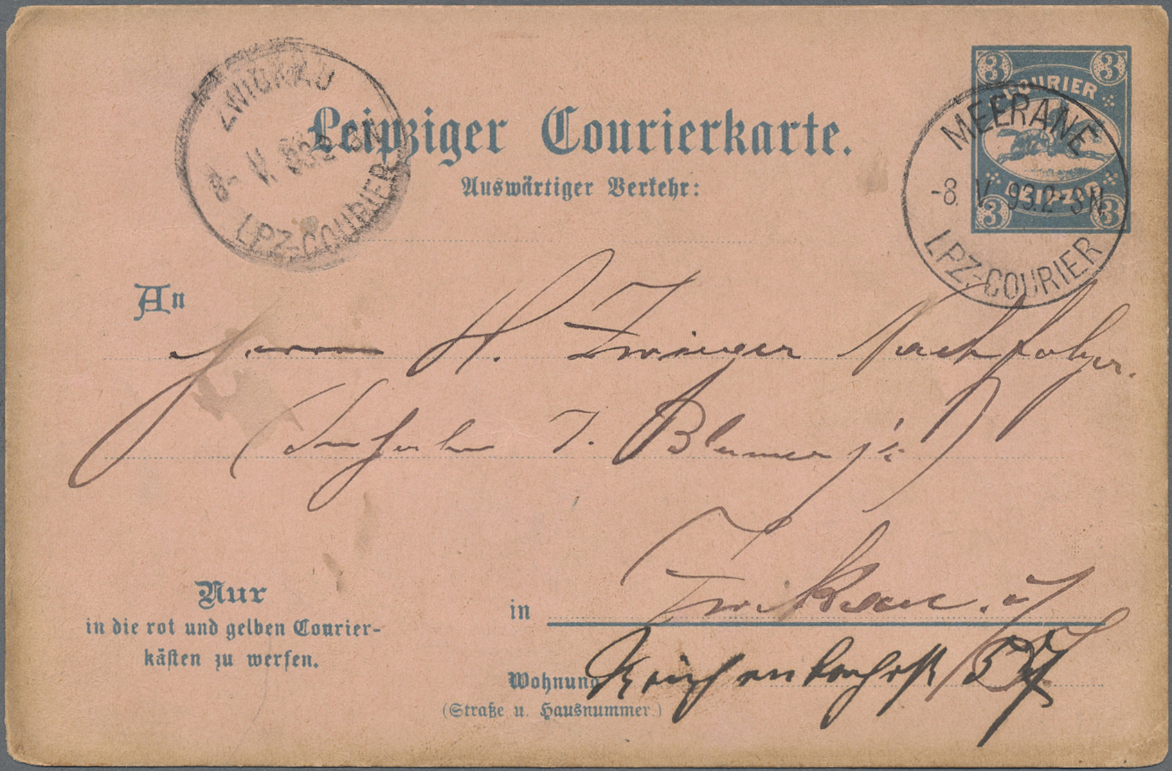 Lot 10426 - Deutsches Reich - Privatpost (Stadtpost) - Auktionshaus Christoph Gärtner GmbH & Co. KG 58th AUCTION - Day 3 Lot 10426 - Deutsches Reich - Privatpost (Stadtpost) - Auktionshaus Christoph Gärtner GmbH & Co. KG 58th AUCTION - Day 3