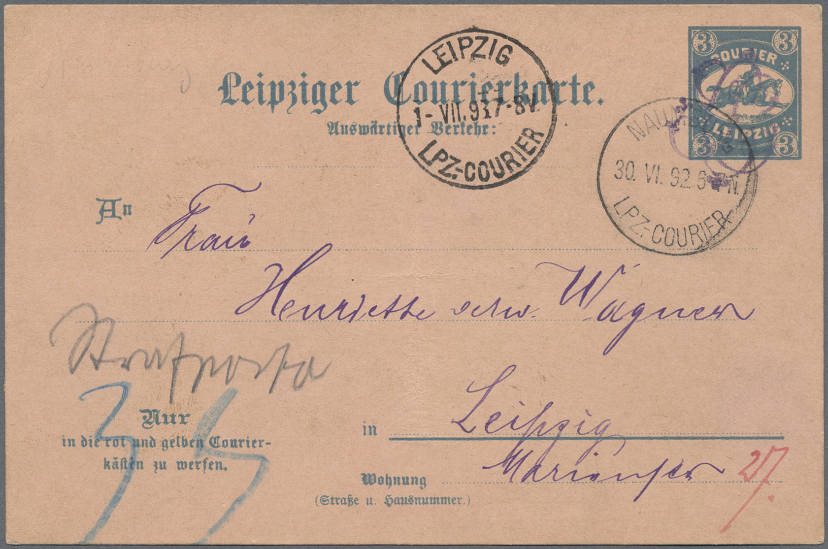 Lot 10439 - Deutsches Reich - Privatpost (Stadtpost) - Auktionshaus Christoph Gärtner GmbH & Co. KG 58th AUCTION - Day 3 Lot 10439 - Deutsches Reich - Privatpost (Stadtpost) - Auktionshaus Christoph Gärtner GmbH & Co. KG 58th AUCTION - Day 3