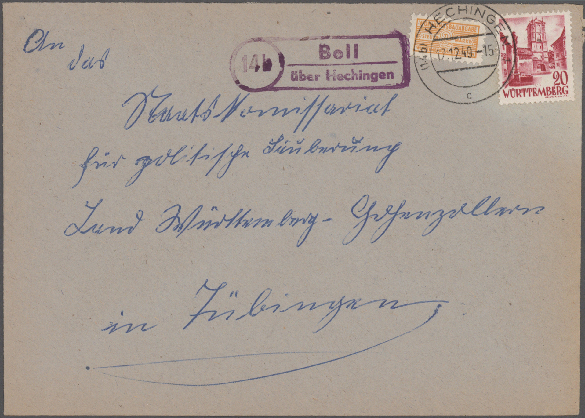 Lot 11719 - Französische Zone - Württemberg - Wohnungsbau-Abgabe - Auktionshaus Christoph Gärtner GmbH & Co. KG 57th AUCTION - Day 5 Lot 11719 - Französische Zone - Württemberg - Wohnungsbau-Abgabe - Auktionshaus Christoph Gärtner GmbH & Co. KG 57th AUCTION - Day 5