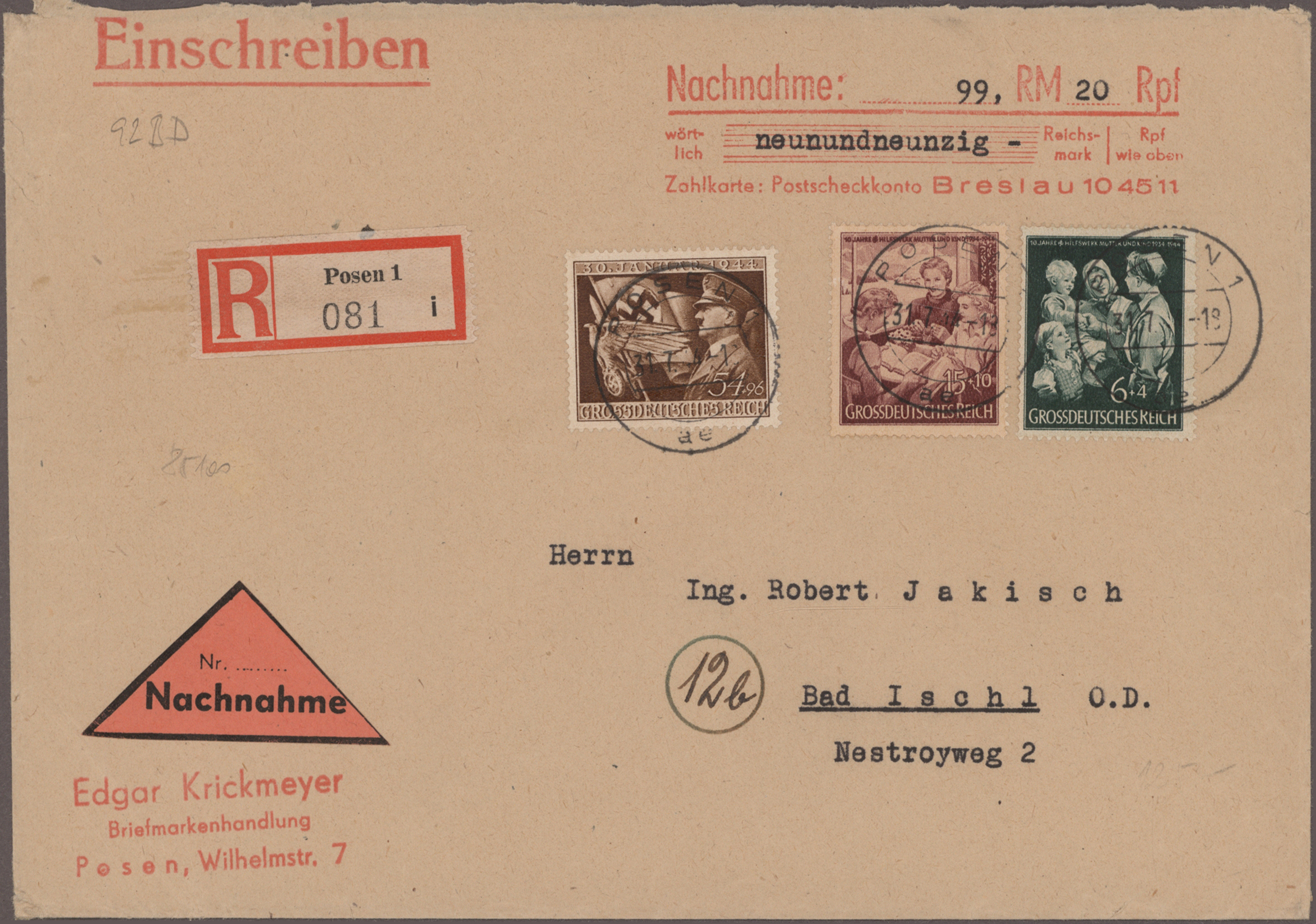 Lot 10982 - Deutsches Reich  -  Auktionshaus Christoph Gärtner GmbH & Co. KG 54th AUCTION - Day 5