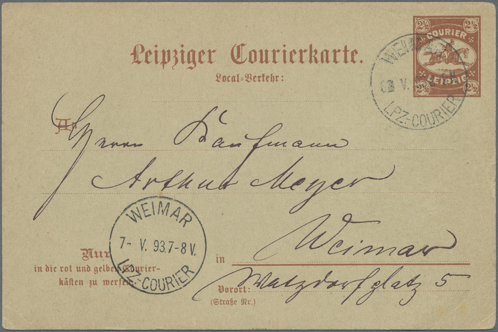 Lot 10472 - Deutsches Reich - Privatpost (Stadtpost)  -  Auktionshaus Christoph Gärtner GmbH & Co. KG 58th AUCTION - Day 3