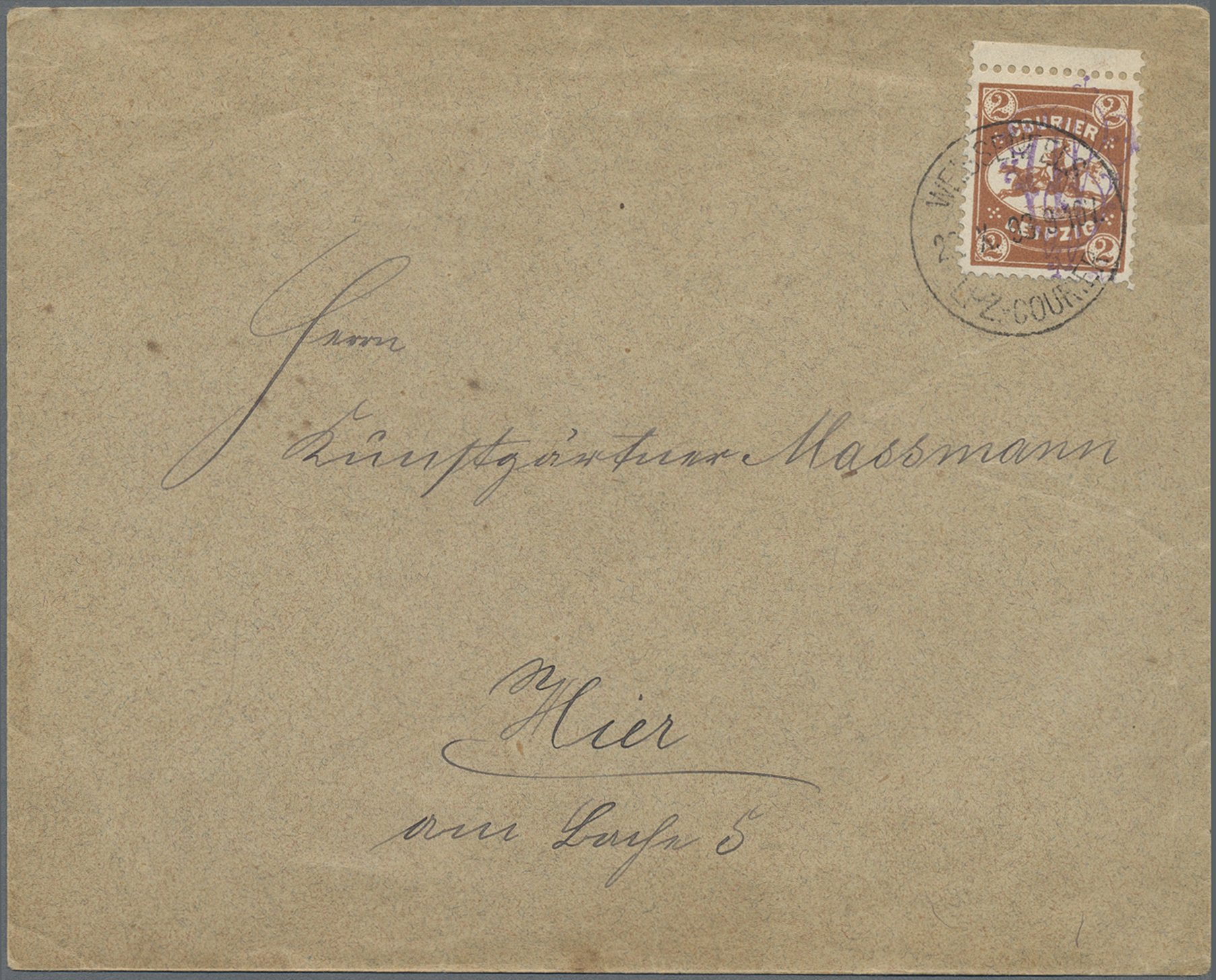 Lot 10476 - Deutsches Reich - Privatpost (Stadtpost)  -  Auktionshaus Christoph Gärtner GmbH & Co. KG 58th AUCTION - Day 3