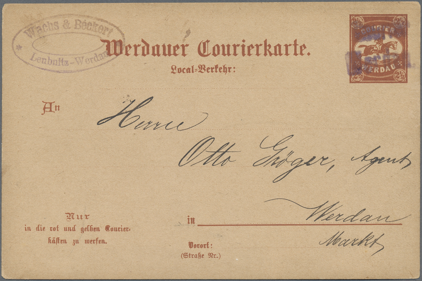 Lot 10481 - Deutsches Reich - Privatpost (Stadtpost)  -  Auktionshaus Christoph Gärtner GmbH & Co. KG 58th AUCTION - Day 3
