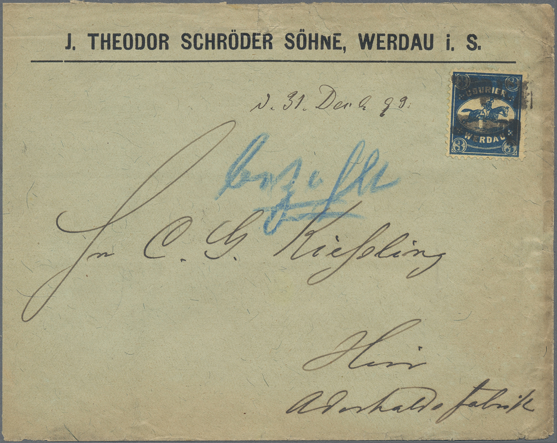 Lot 10479 - Deutsches Reich - Privatpost (Stadtpost)  -  Auktionshaus Christoph Gärtner GmbH & Co. KG 58th AUCTION - Day 3