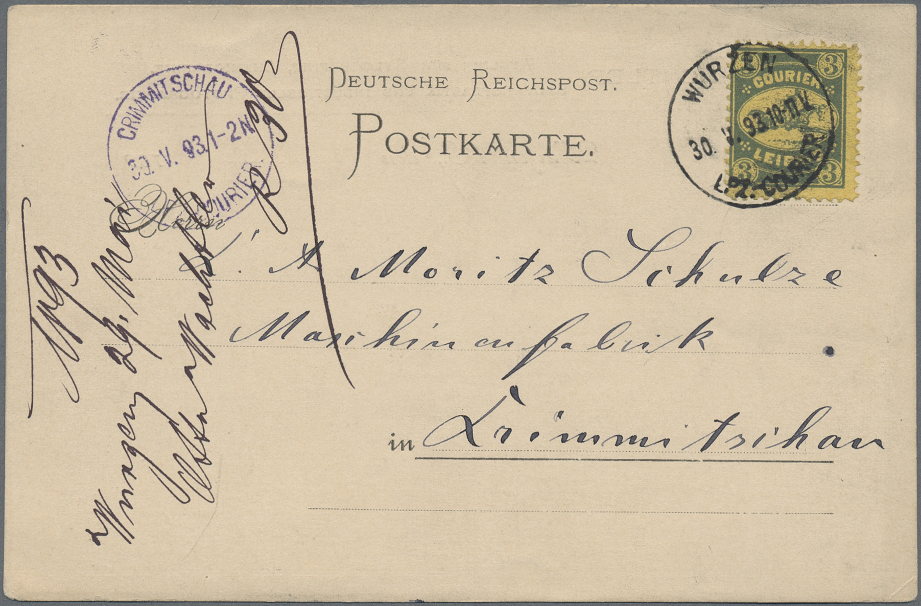 Lot 10497 - Deutsches Reich - Privatpost (Stadtpost)  -  Auktionshaus Christoph Gärtner GmbH & Co. KG 58th AUCTION - Day 3