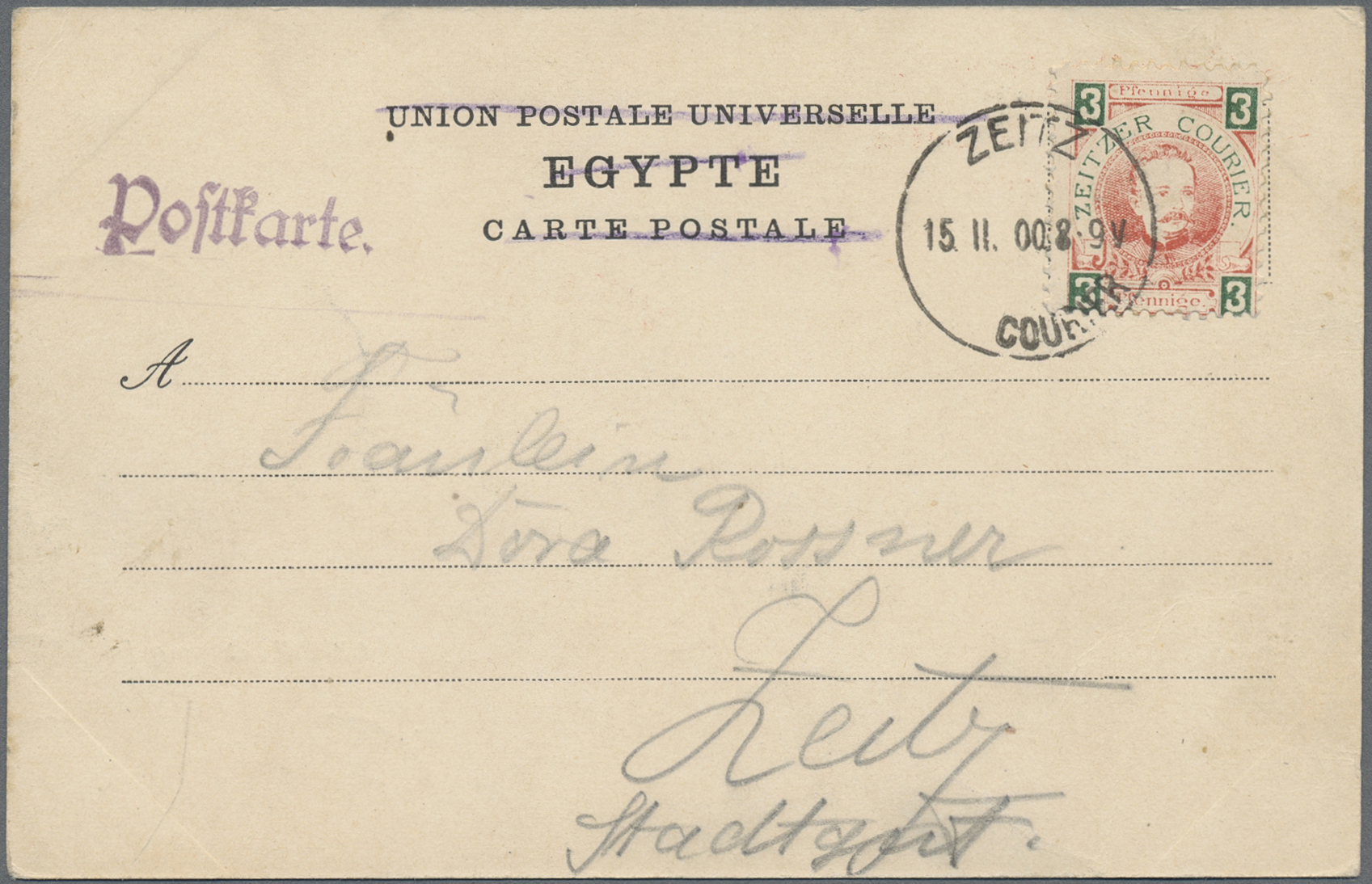 Lot 10498 - Deutsches Reich - Privatpost (Stadtpost)  -  Auktionshaus Christoph Gärtner GmbH & Co. KG 58th AUCTION - Day 3
