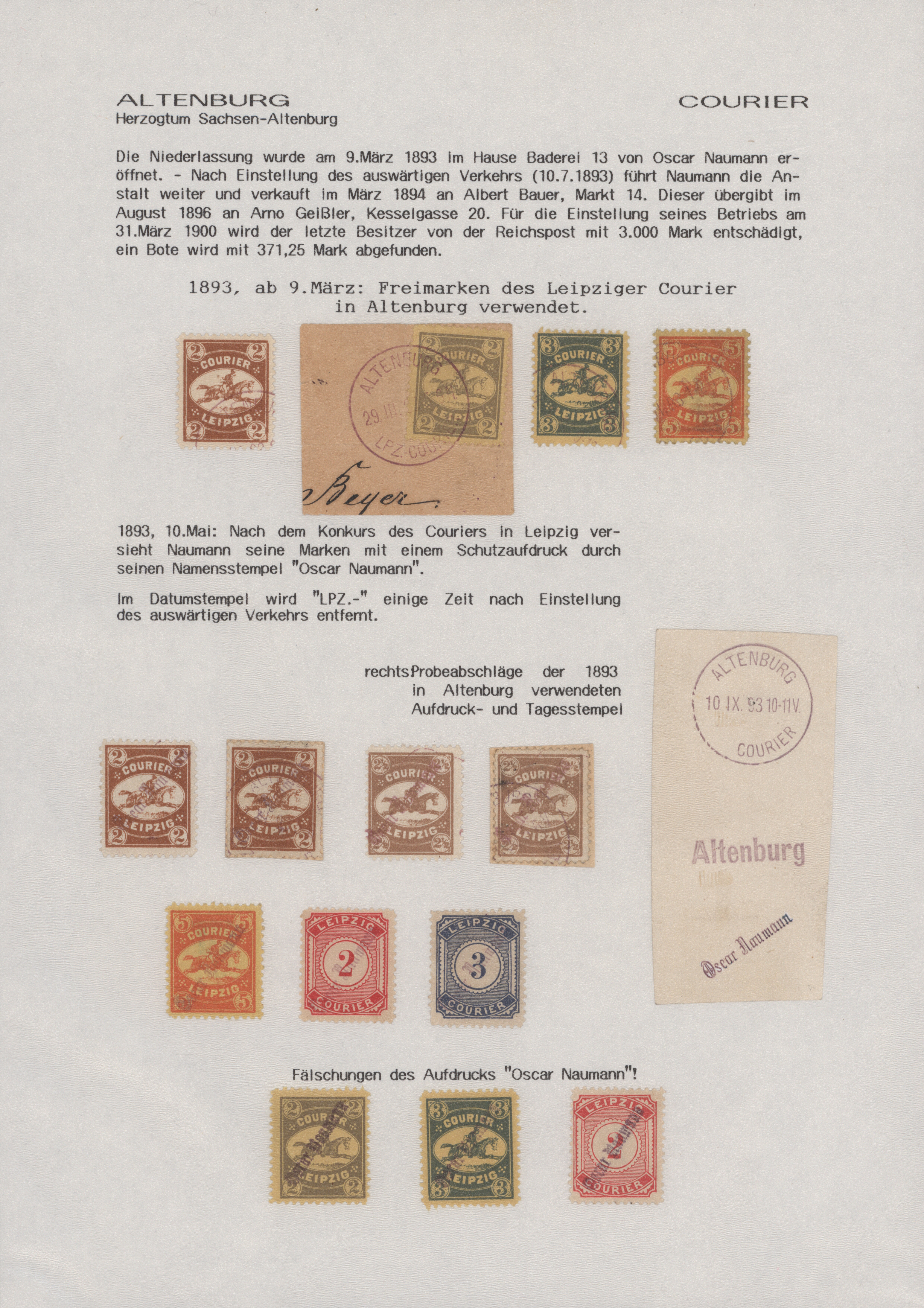 Lot 10412 - Deutsches Reich - Privatpost (Stadtpost) - Auktionshaus Christoph Gärtner GmbH & Co. KG 58th AUCTION - Day 3 Lot 10412 - Deutsches Reich - Privatpost (Stadtpost) - Auktionshaus Christoph Gärtner GmbH & Co. KG 58th AUCTION - Day 3