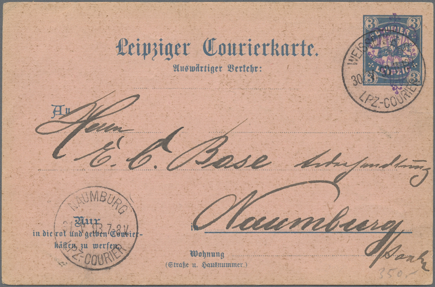 Lot 10478 - Deutsches Reich - Privatpost (Stadtpost)  -  Auktionshaus Christoph Gärtner GmbH & Co. KG 58th AUCTION - Day 3