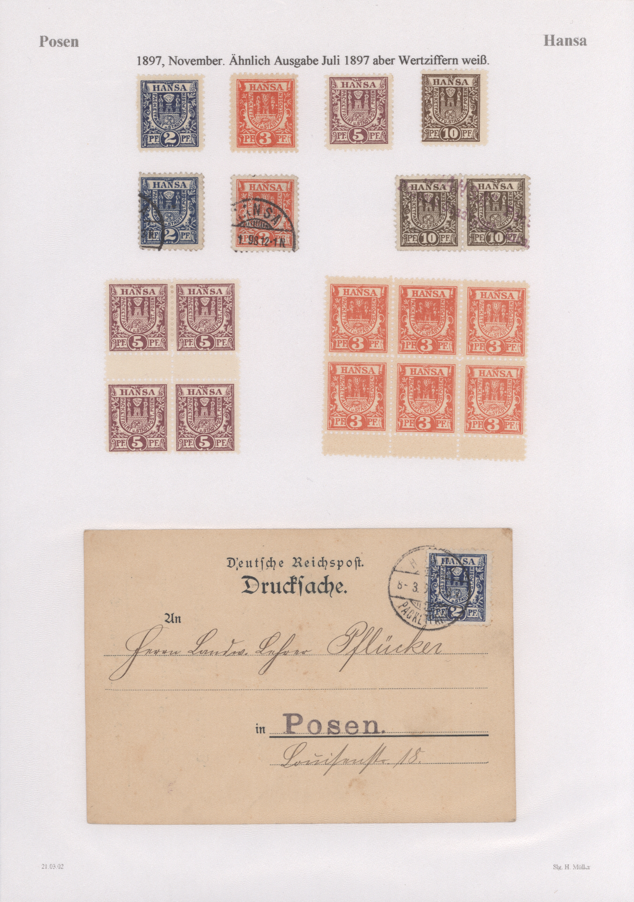 Lot 10453 - Deutsches Reich - Privatpost (Stadtpost)  -  Auktionshaus Christoph Gärtner GmbH & Co. KG 58th AUCTION - Day 3