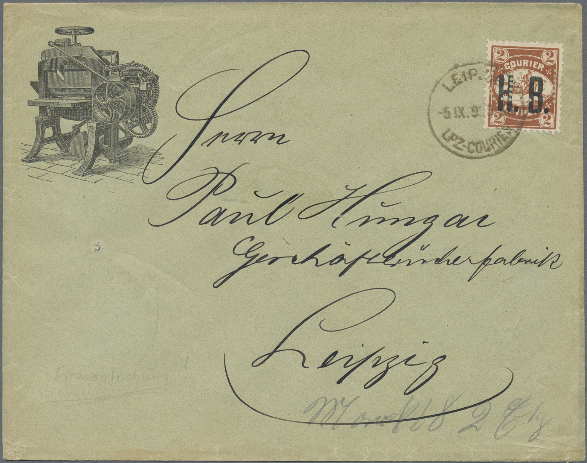 Lot 10392 - Deutsches Reich - Privatpost (Stadtpost)  -  Auktionshaus Christoph Gärtner GmbH & Co. KG 58th AUCTION - Day 3