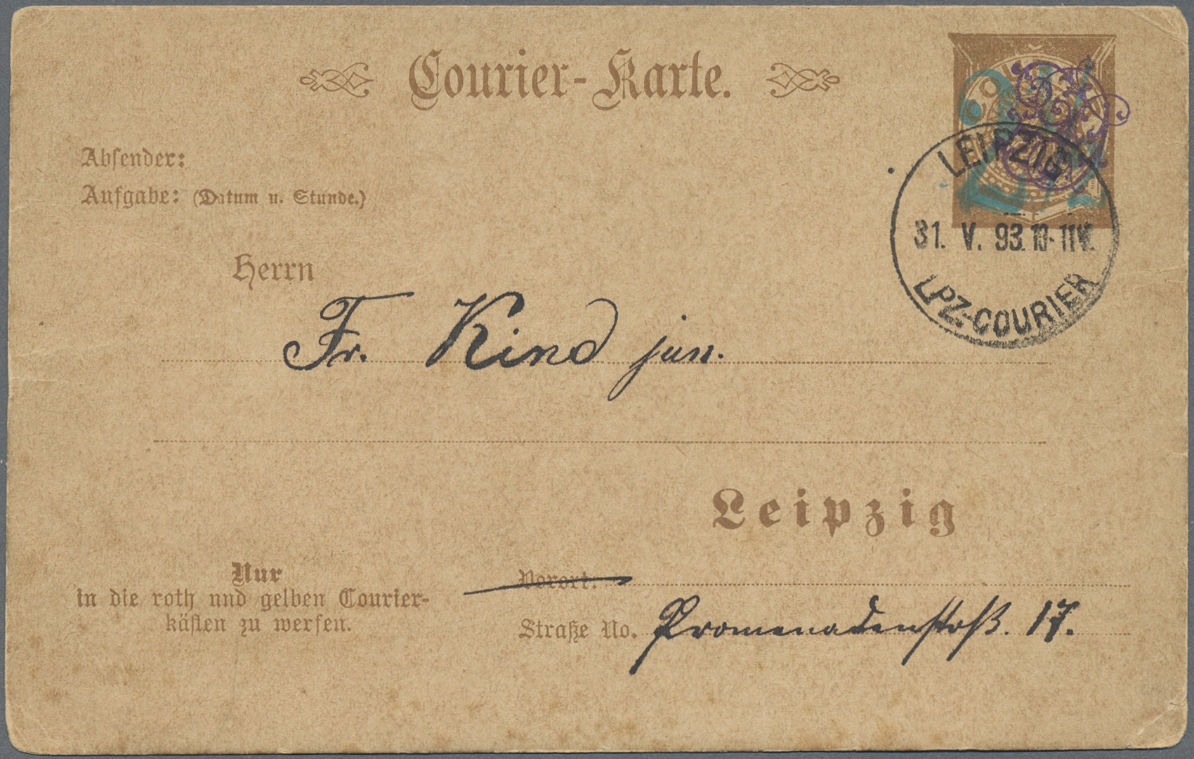 Lot 10402 - Deutsches Reich - Privatpost (Stadtpost) - Auktionshaus Christoph Gärtner GmbH & Co. KG 58th AUCTION - Day 3 Lot 10402 - Deutsches Reich - Privatpost (Stadtpost) - Auktionshaus Christoph Gärtner GmbH & Co. KG 58th AUCTION - Day 3