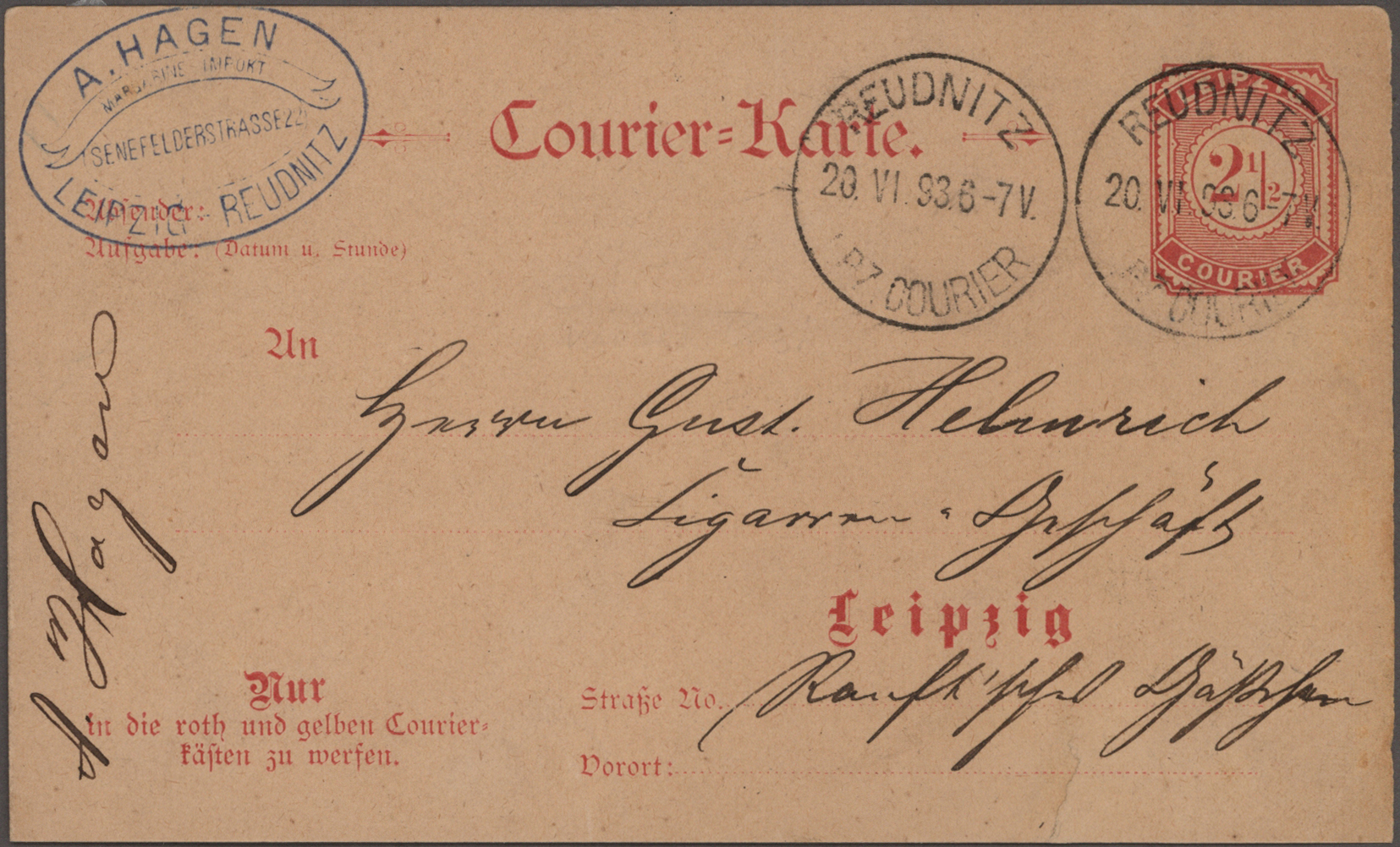 Lot 10454 - Deutsches Reich - Privatpost (Stadtpost)  -  Auktionshaus Christoph Gärtner GmbH & Co. KG 58th AUCTION - Day 3