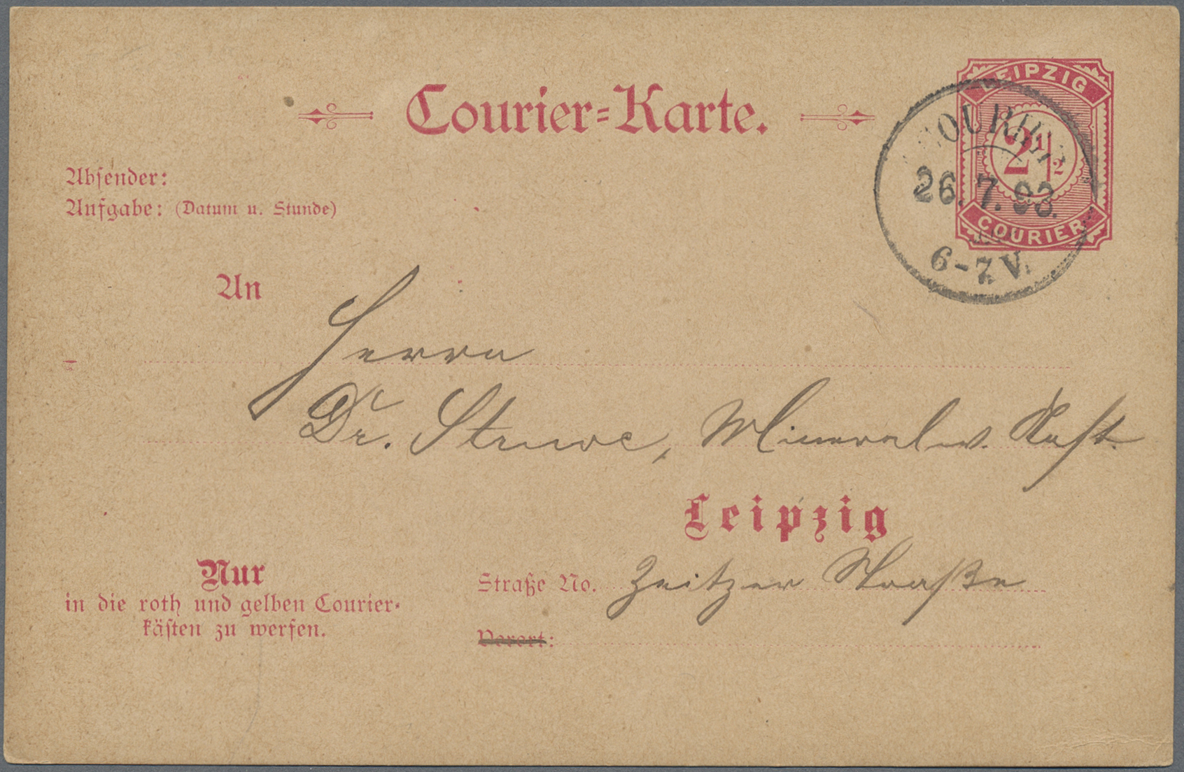 Lot 10406 - Deutsches Reich - Privatpost (Stadtpost) - Auktionshaus Christoph Gärtner GmbH & Co. KG 58th AUCTION - Day 3 Lot 10406 - Deutsches Reich - Privatpost (Stadtpost) - Auktionshaus Christoph Gärtner GmbH & Co. KG 58th AUCTION - Day 3