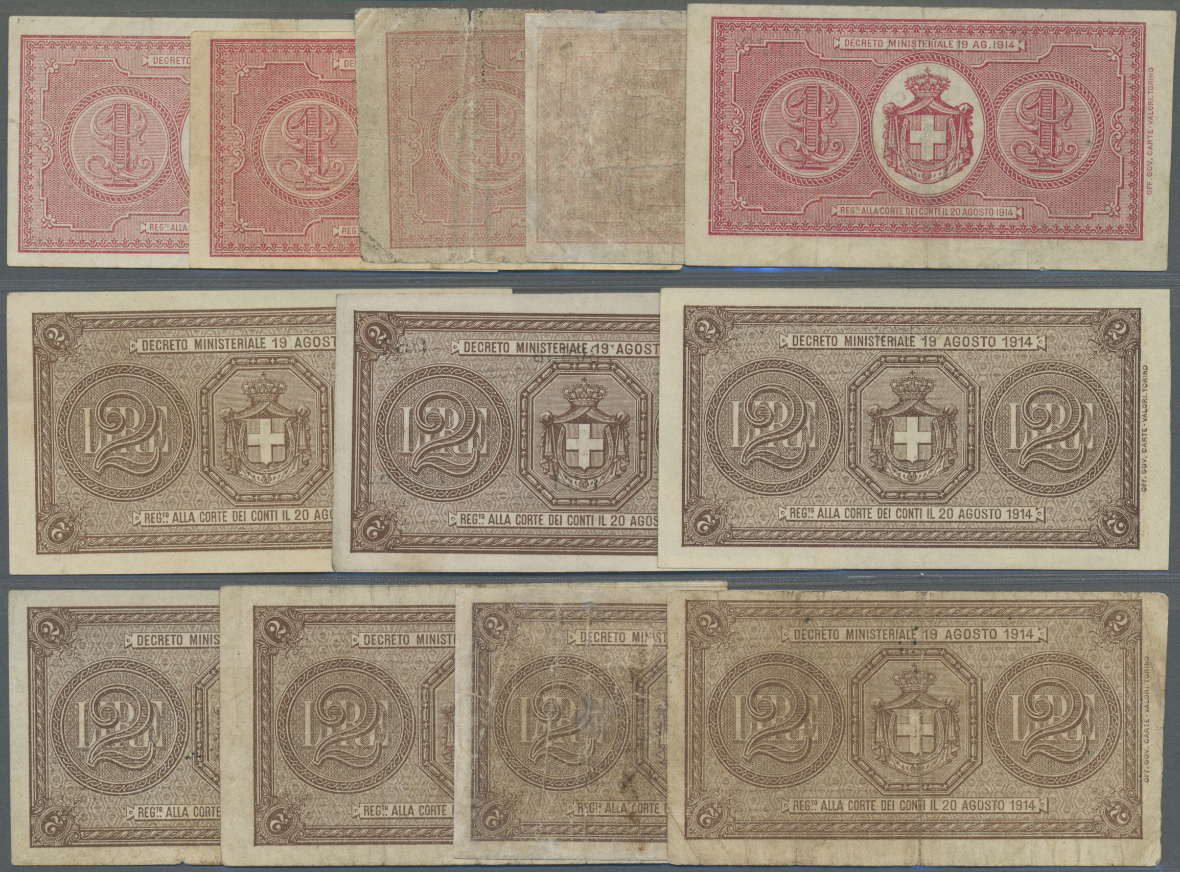 Lot 00453 - Italy / Italien | Banknoten  -  Auktionshaus Christoph Gärtner GmbH & Co. KG Sale #48 The Banknotes