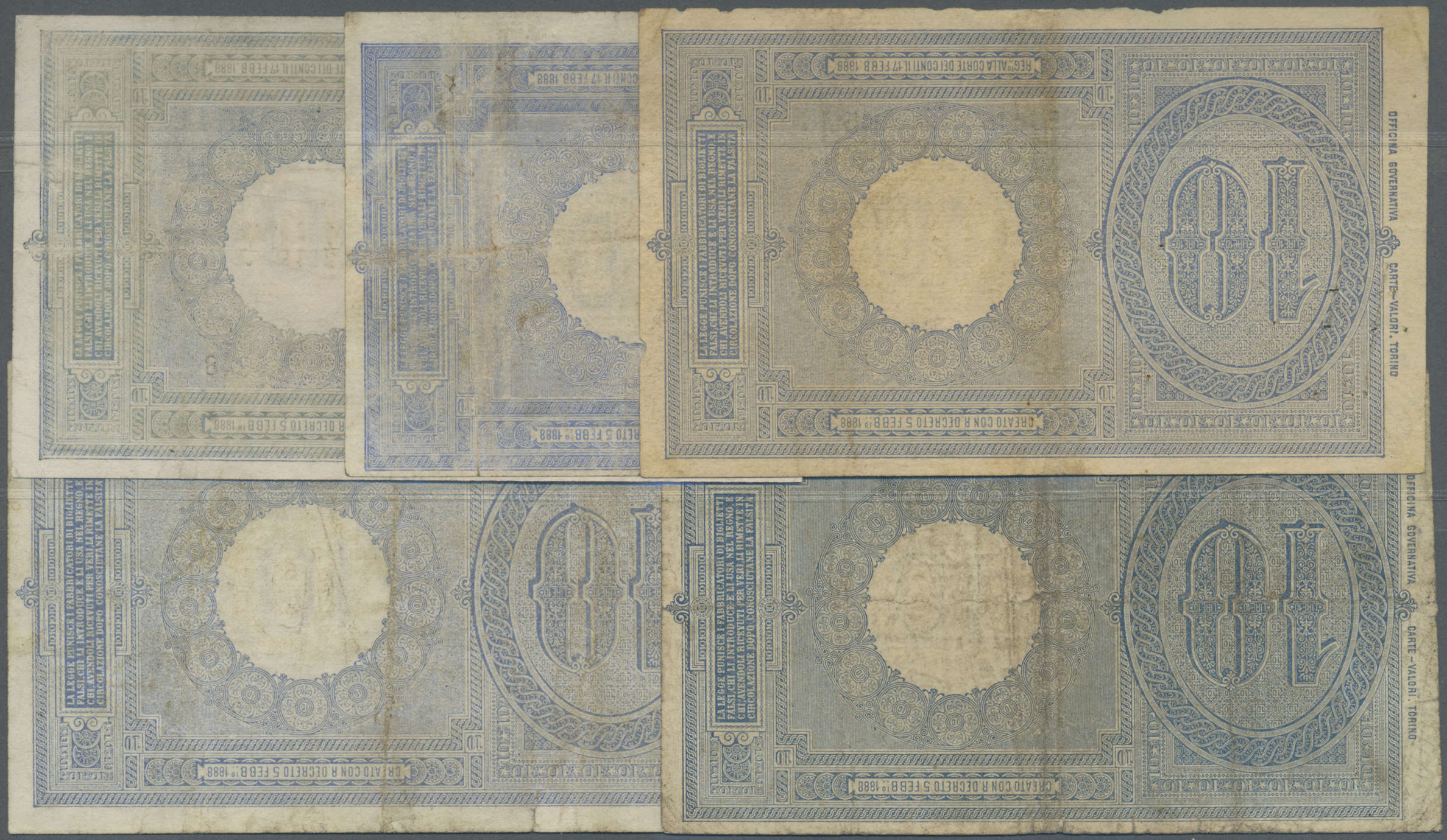Lot 00452 - Italy / Italien | Banknoten  -  Auktionshaus Christoph Gärtner GmbH & Co. KG Sale #48 The Banknotes