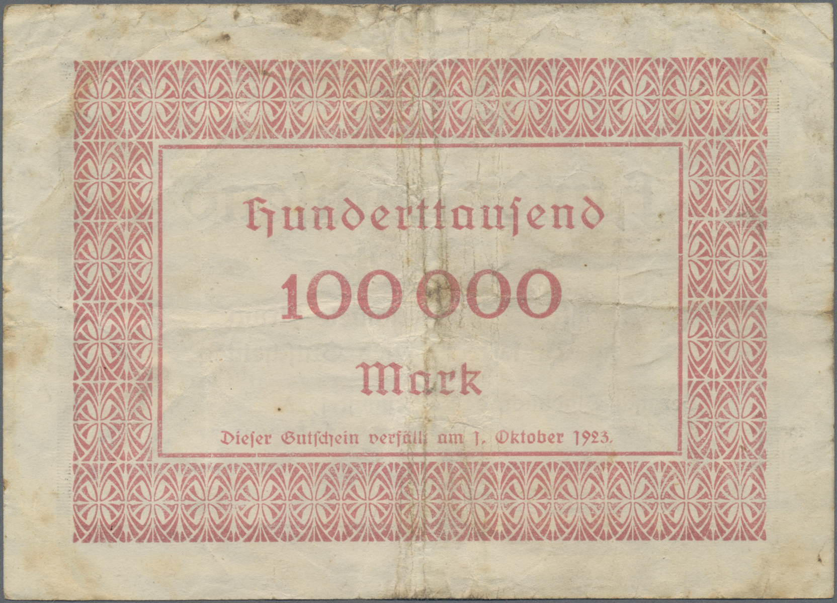 Lot 14699 - Deutschland - Notgeld - Rheinland | Banknoten  -  Auktionshaus Christoph Gärtner GmbH & Co. KG 53rd AUCTION - Day 6 Coins & Banknotes