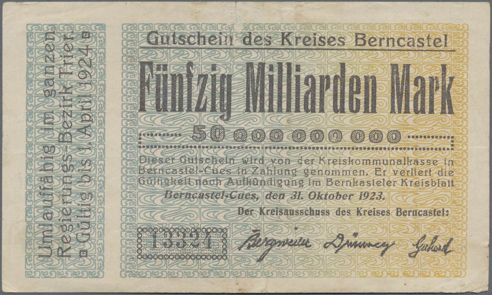 Lot 14701 - Deutschland - Notgeld - Rheinland | Banknoten  -  Auktionshaus Christoph Gärtner GmbH & Co. KG 53rd AUCTION - Day 6 Coins/Banknotes