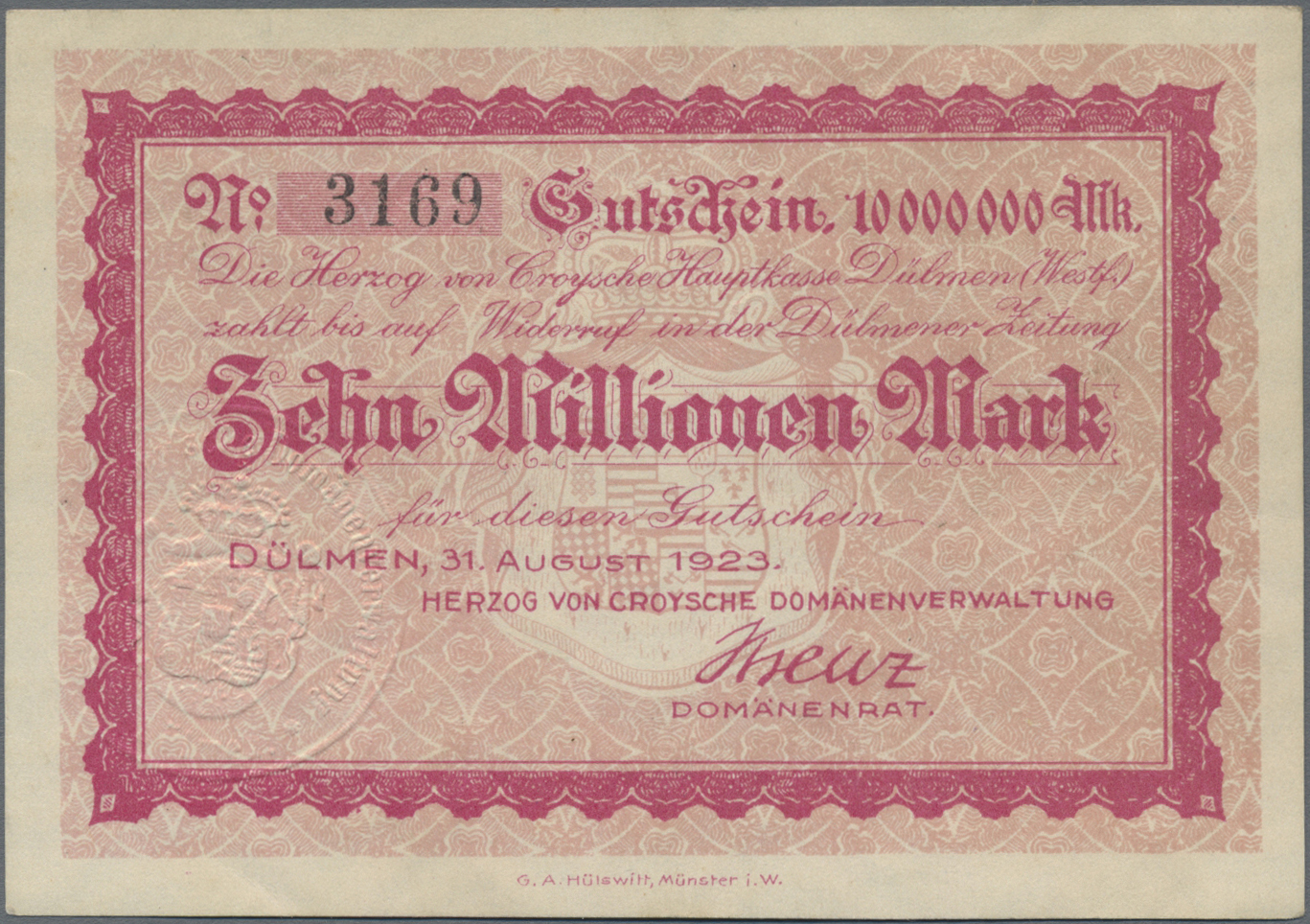 Lot 14838 - Deutschland - Notgeld | Banknoten - Auktionshaus Christoph Gärtner GmbH & Co. KG 53rd AUCTION - Day 6 Coins & Banknotes Lot 14838 - Deutschland - Notgeld | Banknoten - Auktionshaus Christoph Gärtner GmbH & Co. KG 53rd AUCTION - Day 6 Coins & Banknotes