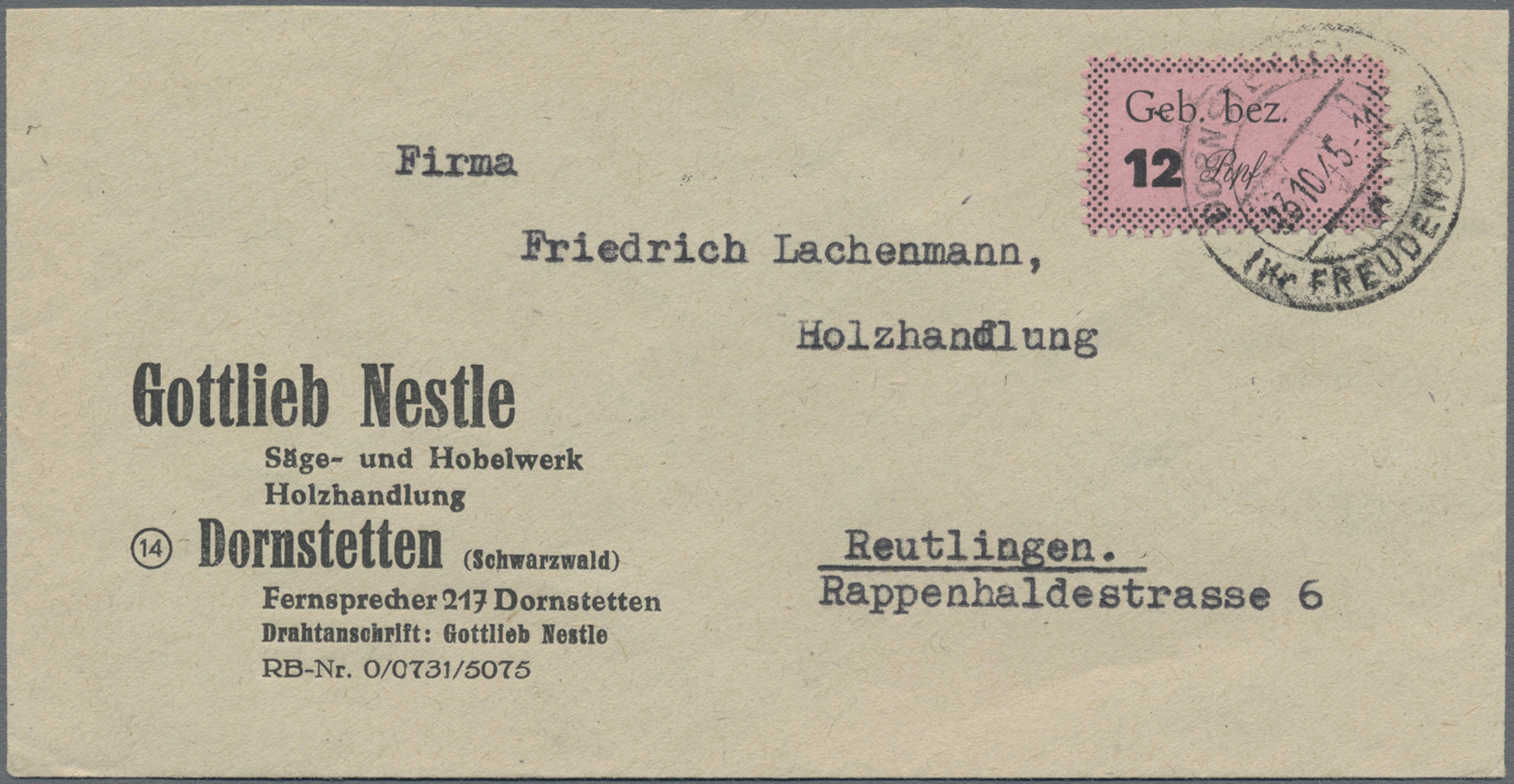 Lot 06200 - deutsche lokalausgaben ab 1945  -  Auktionshaus Christoph Gärtner GmbH & Co. KG 57th AUCTION - Day 3