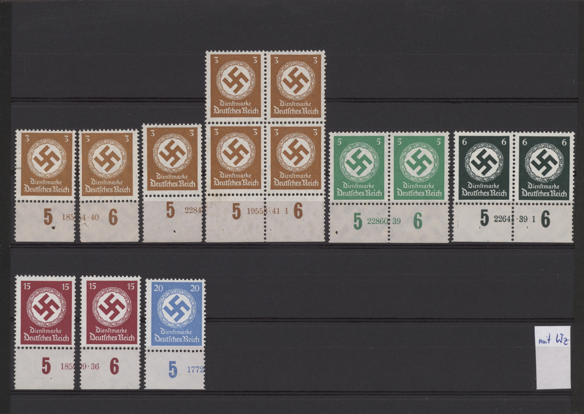 Lot 10765 - Deutsches Reich - Dienstmarken - Auktionshaus Christoph Gärtner GmbH & Co. KG 57th AUCTION - Day 5 Lot 10765 - Deutsches Reich - Dienstmarken - Auktionshaus Christoph Gärtner GmbH & Co. KG 57th AUCTION - Day 5