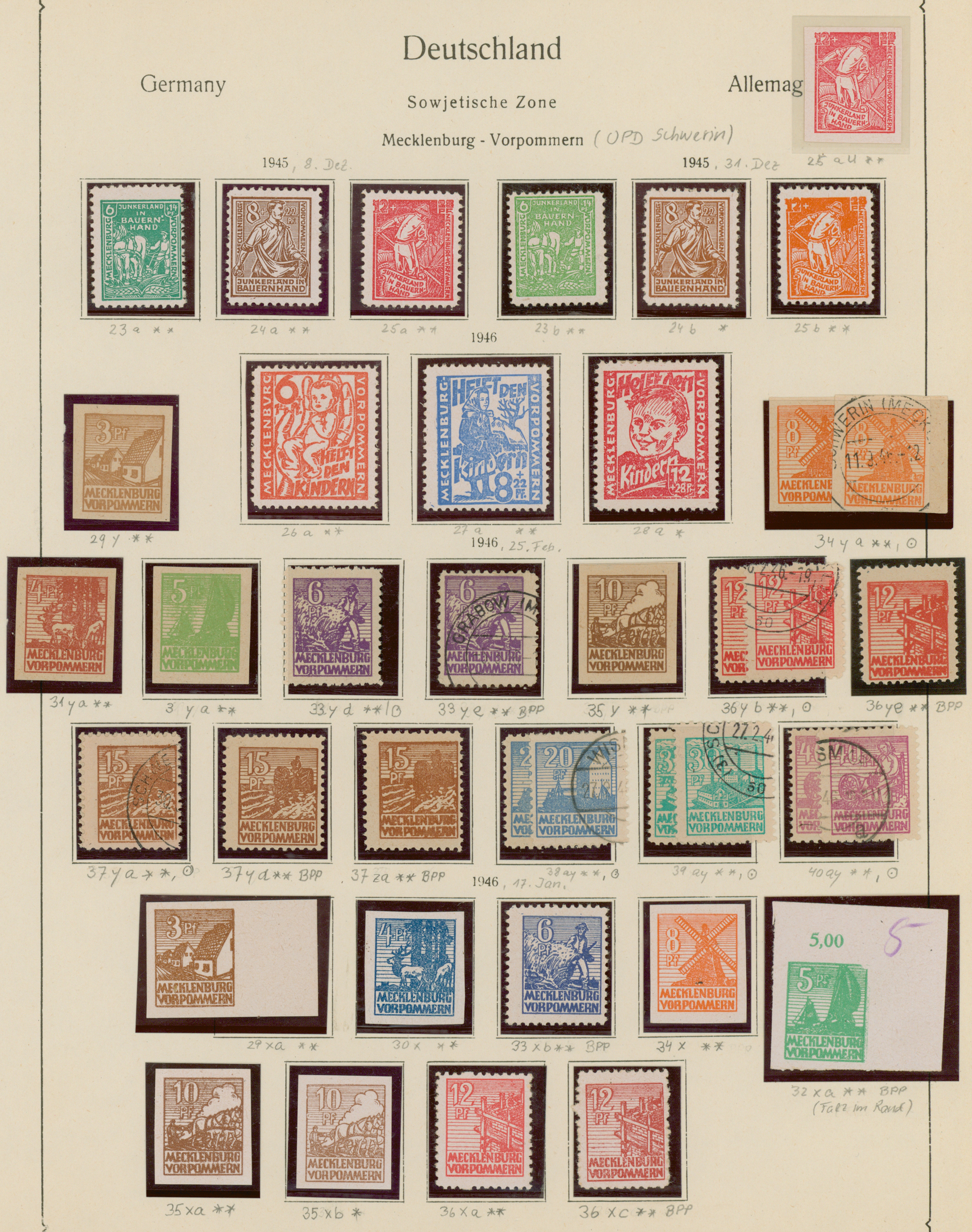Lot 11366 - sowjetische zone  -  Auktionshaus Christoph Gärtner GmbH & Co. KG 57th AUCTION - Day 5