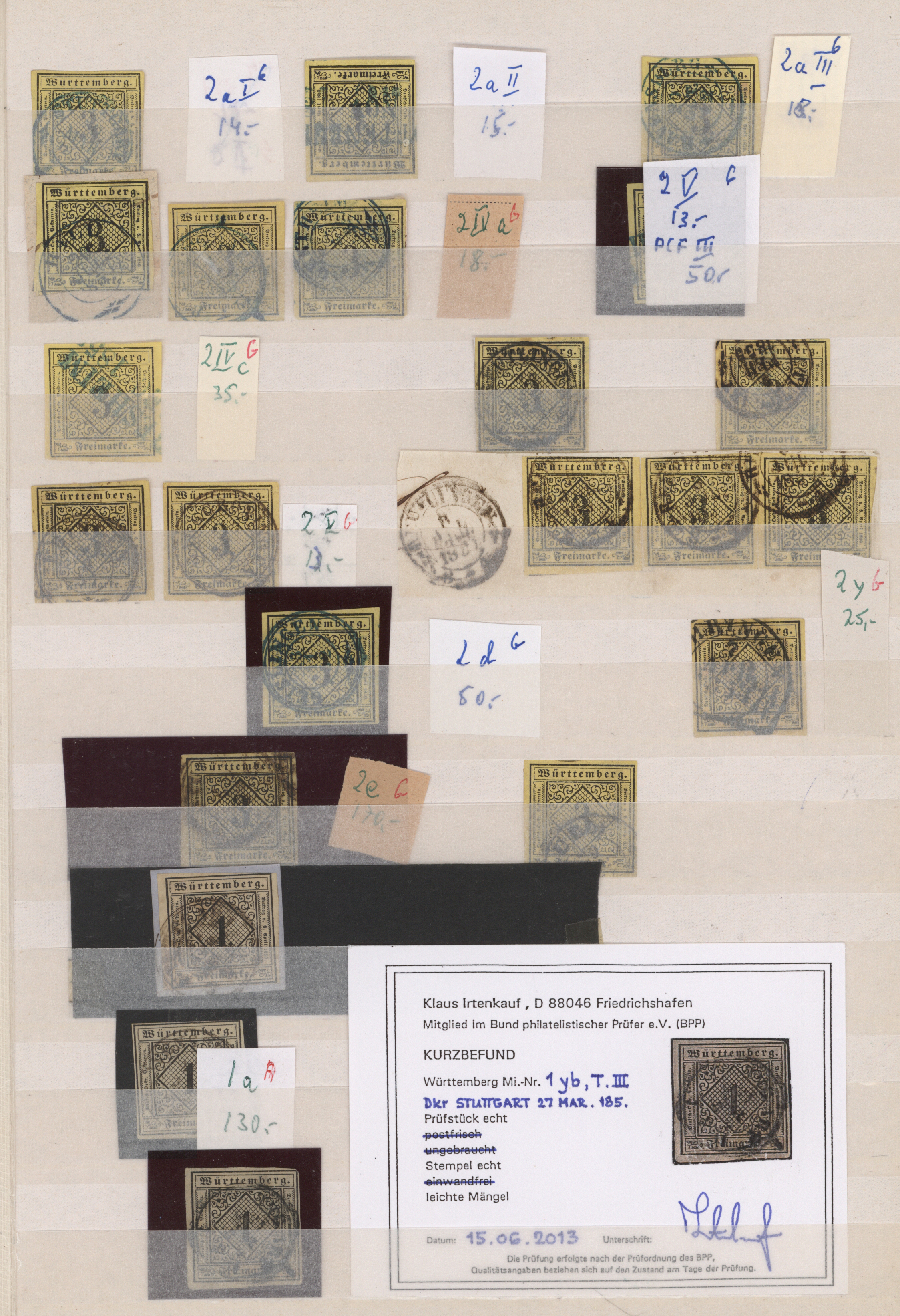 Lot 10360 - Württemberg - Marken und Briefe  -  Auktionshaus Christoph Gärtner GmbH & Co. KG 57th AUCTION - Day 5