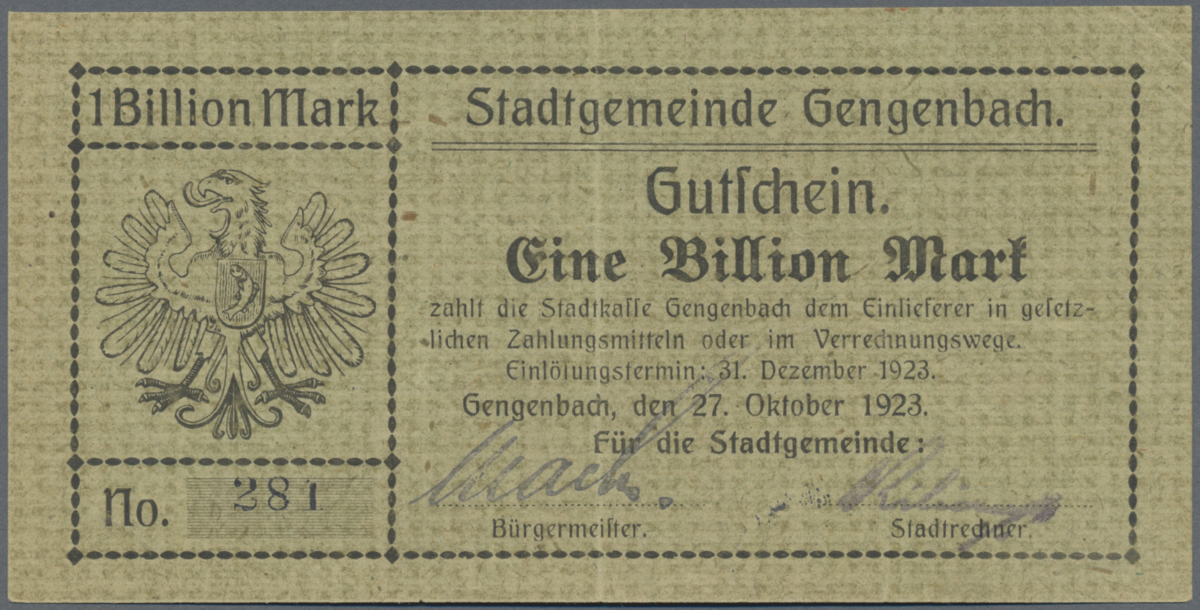 Lot 14654 - Deutschland - Notgeld - Baden | Banknoten - Auktionshaus Christoph Gärtner GmbH & Co. KG 53rd AUCTION - Day 6 Coins/Banknotes Lot 14654 - Deutschland - Notgeld - Baden | Banknoten - Auktionshaus Christoph Gärtner GmbH & Co. KG 53rd AUCTION - Day 6 Coins/Banknotes