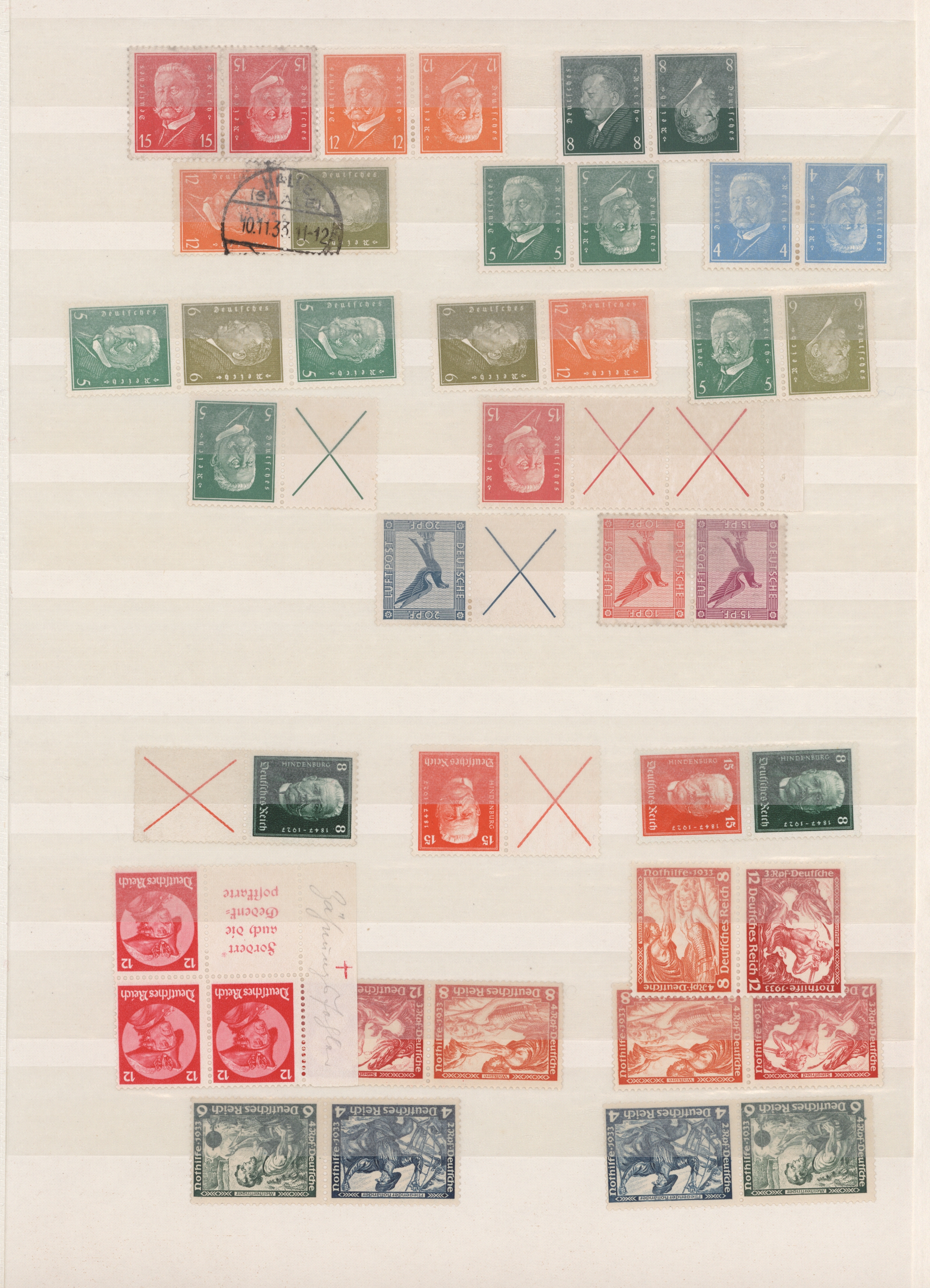 Lot 10753 - Deutsches Reich - Zusammendrucke  -  Auktionshaus Christoph Gärtner GmbH & Co. KG 57th AUCTION - Day 5