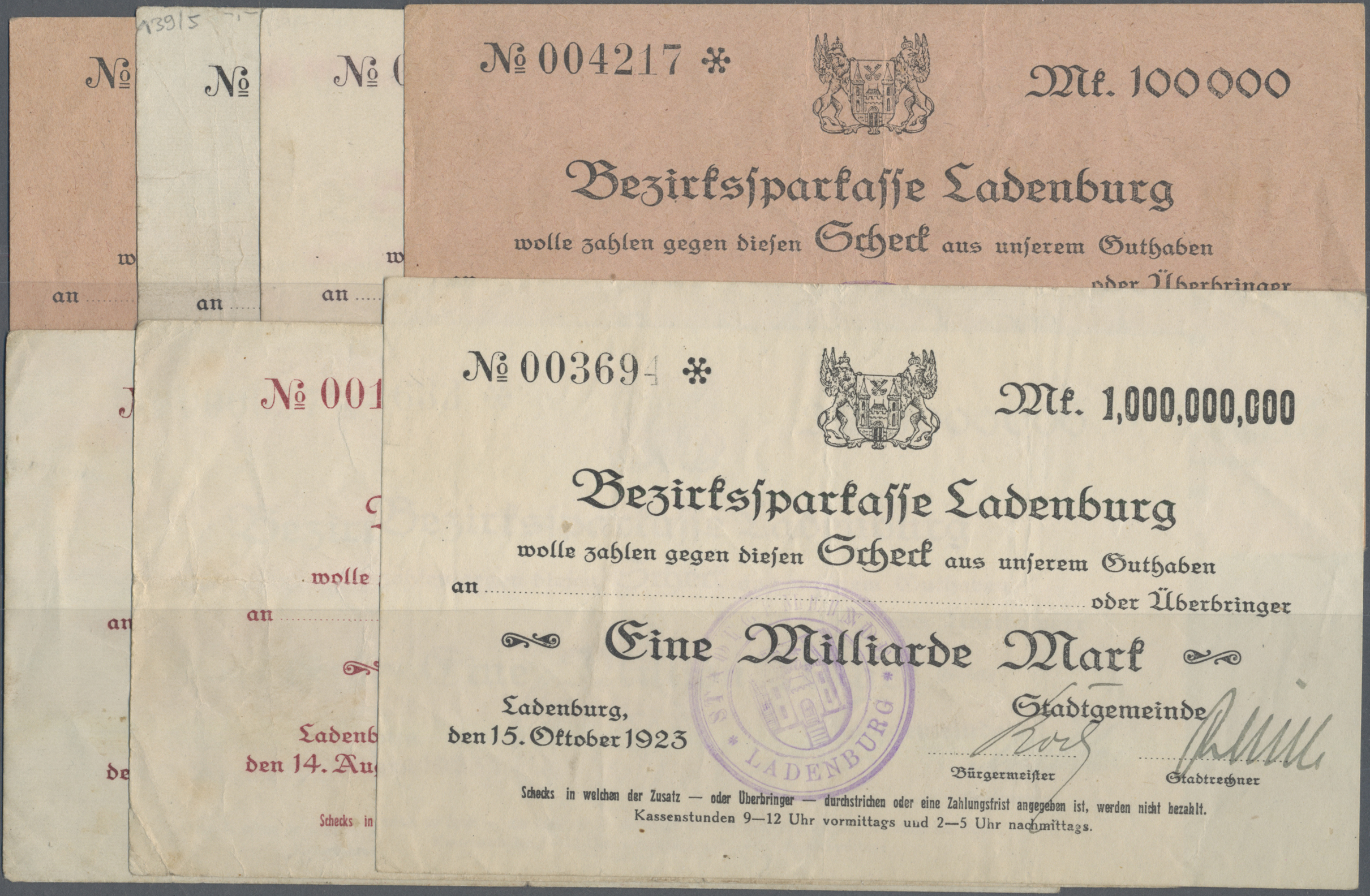 Lot 14658 - Deutschland - Notgeld - Baden | Banknoten - Auktionshaus Christoph Gärtner GmbH & Co. KG 53rd AUCTION - Day 6 Coins & Banknotes Lot 14658 - Deutschland - Notgeld - Baden | Banknoten - Auktionshaus Christoph Gärtner GmbH & Co. KG 53rd AUCTION - Day 6 Coins & Banknotes