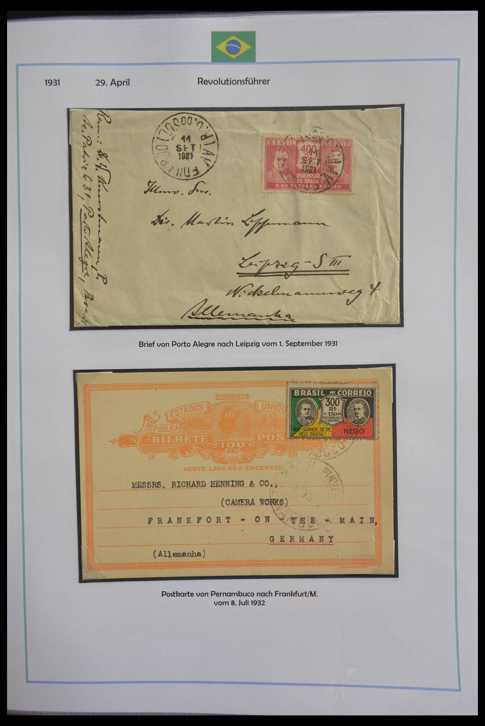Stamp Auction Brasilien Sale 43 Asia Collections Overseas Europe Day 6 Lot