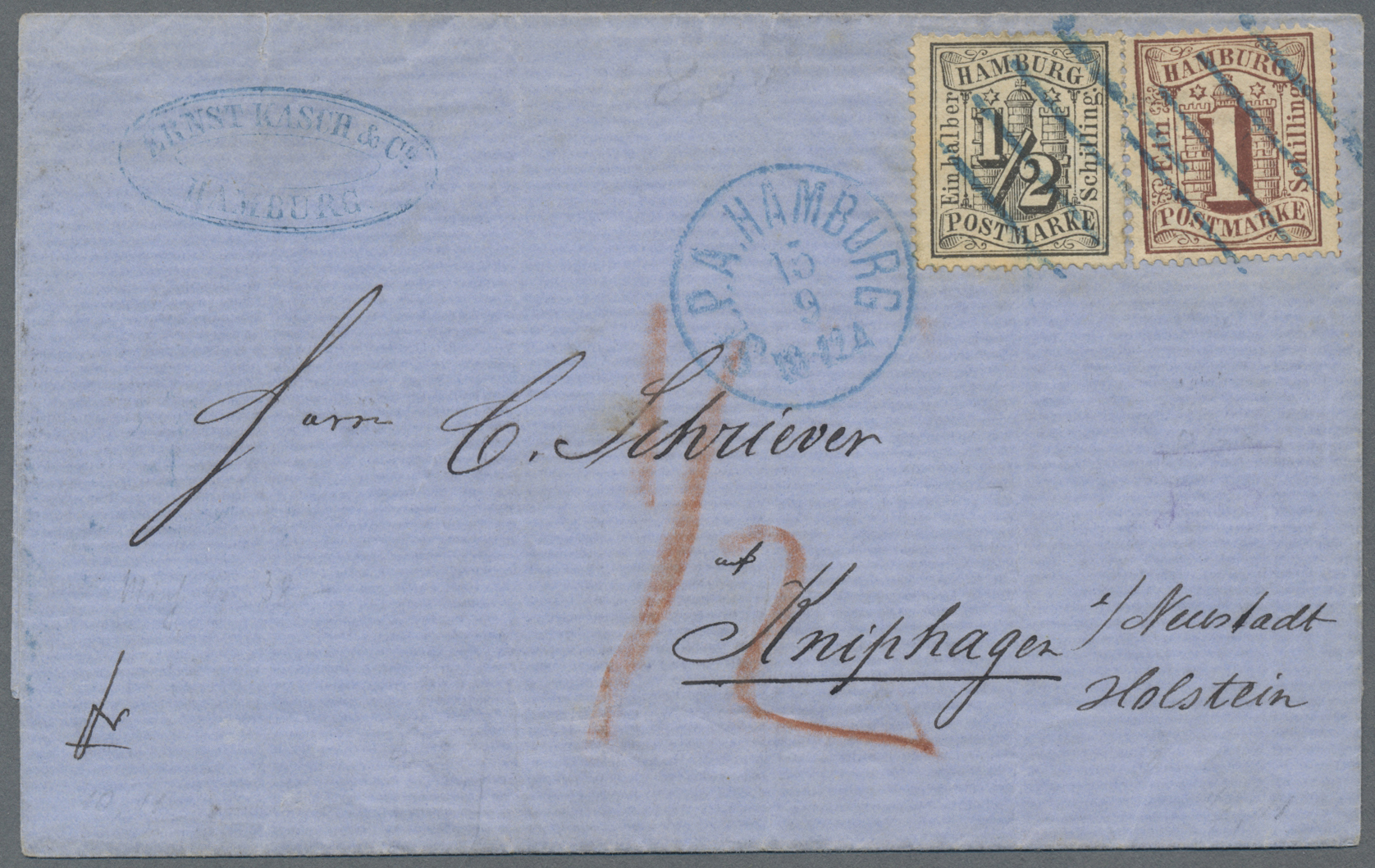 Lot 02899 - Hamburg - Marken und Briefe - Auktionshaus Christoph Gärtner GmbH & Co. KG 53rd AUCTION - Day 3 Germany Lot 02899 - Hamburg - Marken und Briefe - Auktionshaus Christoph Gärtner GmbH & Co. KG 53rd AUCTION - Day 3 Germany