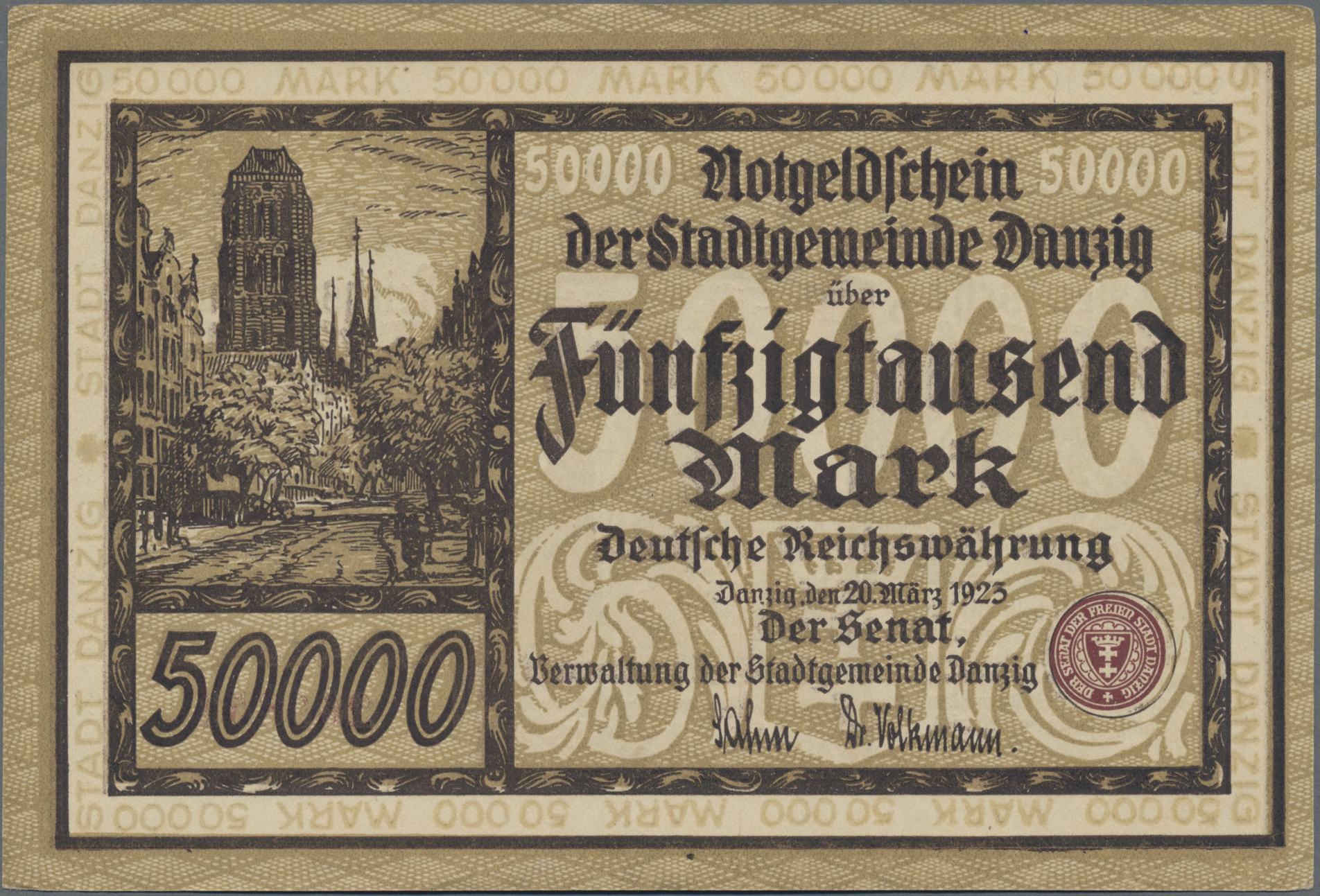 Lot 14564 - Deutschland - Nebengebiete Deutsches Reich | Banknoten  -  Auktionshaus Christoph Gärtner GmbH & Co. KG 53rd AUCTION - Day 6 Coins & Banknotes