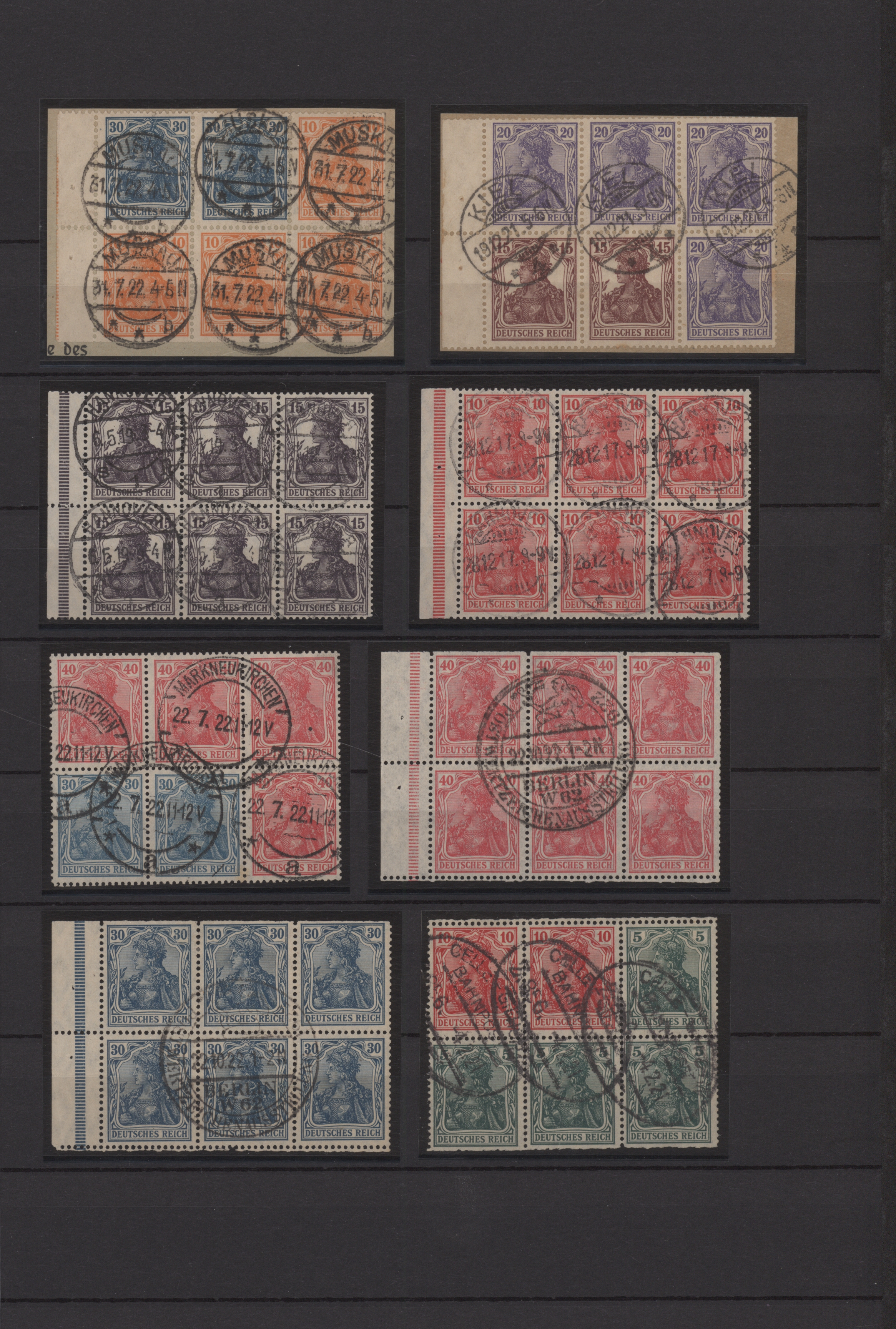 Lot 10756 - Deutsches Reich - Zusammendrucke - Auktionshaus Christoph Gärtner GmbH & Co. KG 57th AUCTION - Day 5 Lot 10756 - Deutsches Reich - Zusammendrucke - Auktionshaus Christoph Gärtner GmbH & Co. KG 57th AUCTION - Day 5