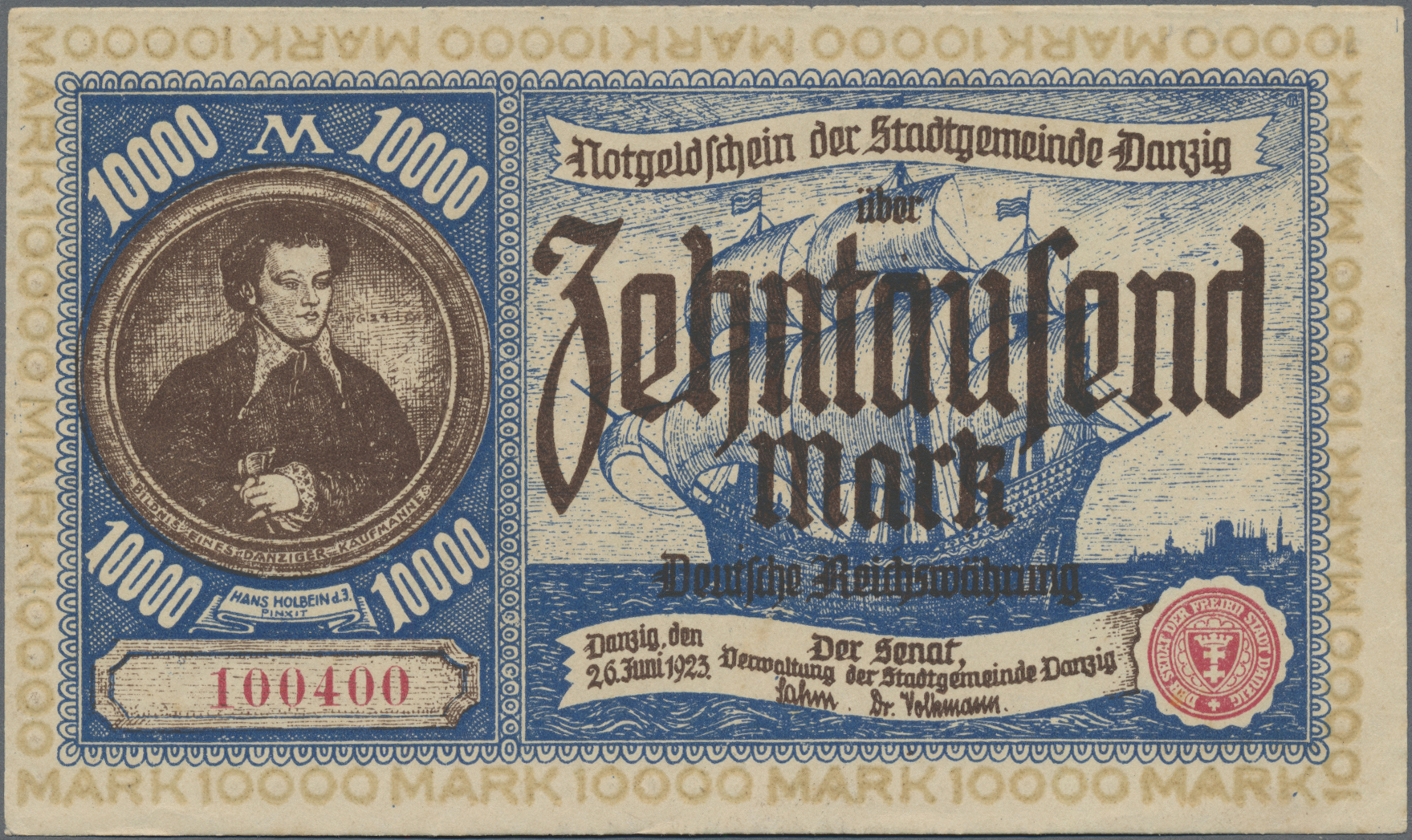 Lot 14565 - Deutschland - Nebengebiete Deutsches Reich | Banknoten  -  Auktionshaus Christoph Gärtner GmbH & Co. KG 53rd AUCTION - Day 6 Coins & Banknotes