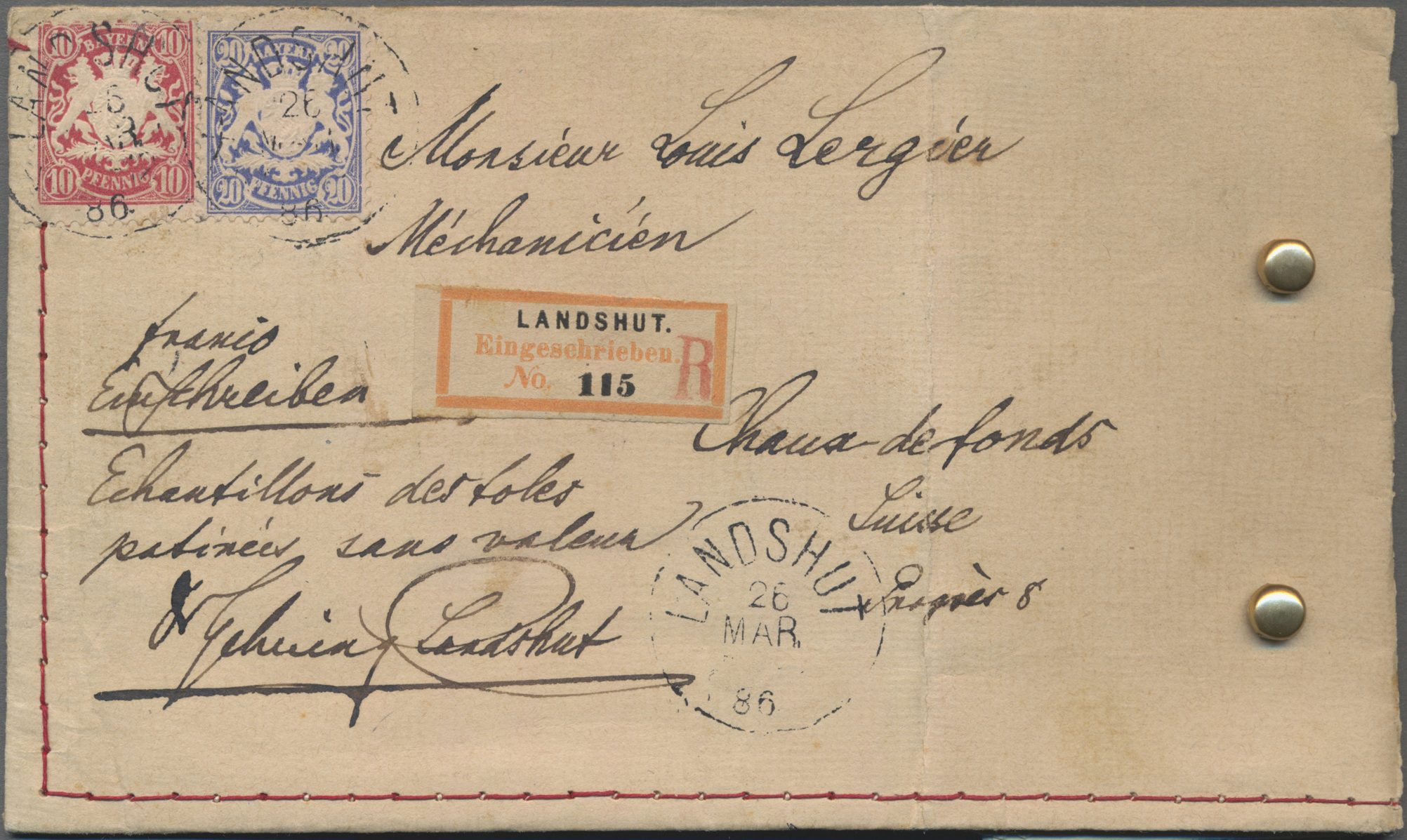 Lot 02774 - Bayern - Marken und Briefe - Auktionshaus Christoph Gärtner GmbH & Co. KG 53rd AUCTION - Day 3 Germany Lot 02774 - Bayern - Marken und Briefe - Auktionshaus Christoph Gärtner GmbH & Co. KG 53rd AUCTION - Day 3 Germany