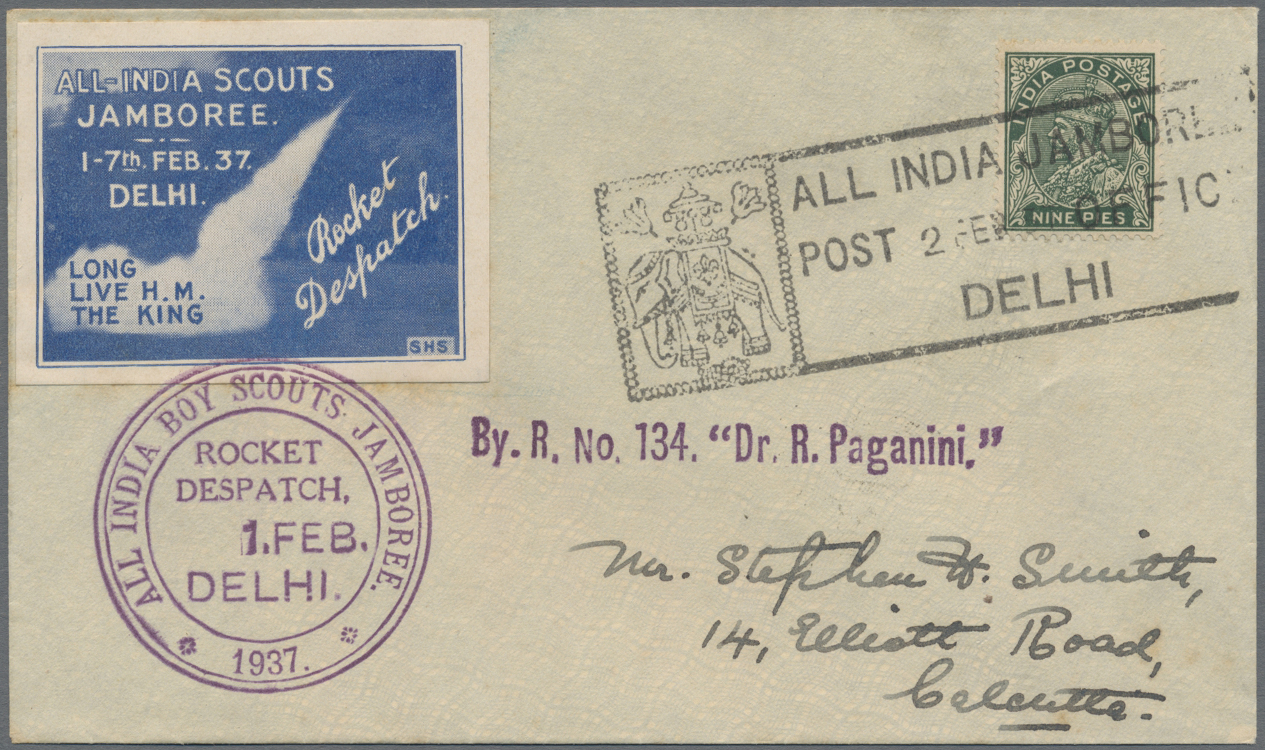 Lot 07263 - Indien - Raketenpost - Auktionshaus Christoph Gärtner GmbH & Co. KG 58th AUCTION - Day 3 Lot 07263 - Indien - Raketenpost - Auktionshaus Christoph Gärtner GmbH & Co. KG 58th AUCTION - Day 3