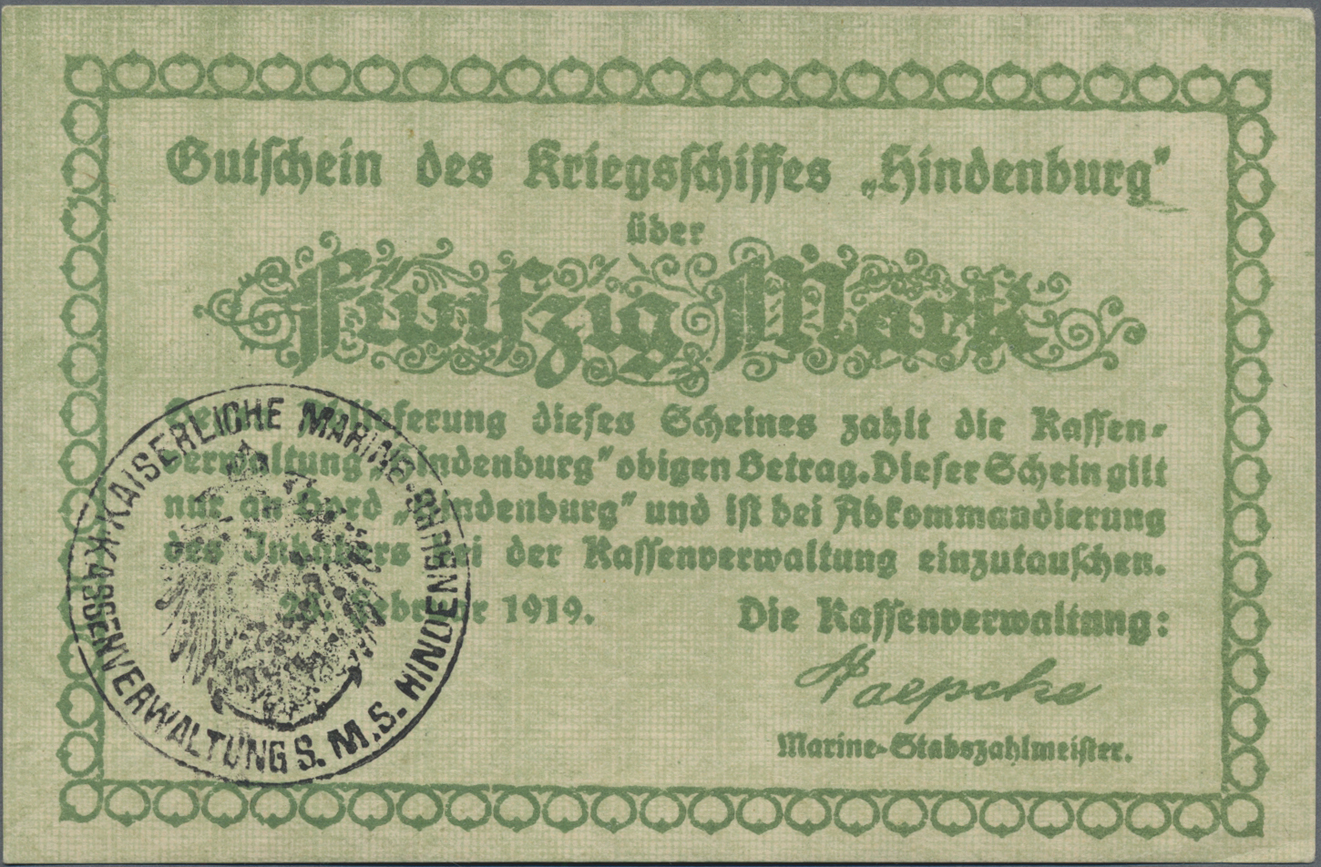 Lot 14551 - Deutschland - Nebengebiete Deutsches Reich | Banknoten  -  Auktionshaus Christoph Gärtner GmbH & Co. KG 53rd AUCTION - Day 6 Coins/Banknotes
