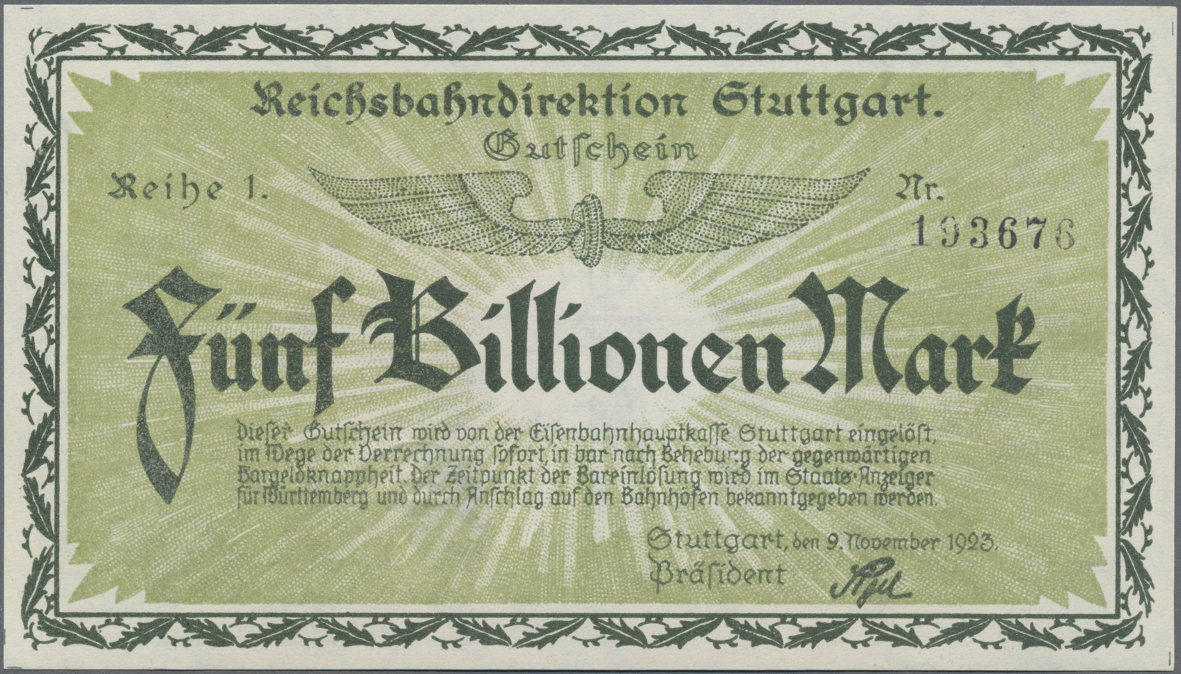 Lot 14641 - Deutschland - Reichsbahn / Reichspost | Banknoten - Auktionshaus Christoph Gärtner GmbH & Co. KG 53rd AUCTION - Day 6 Coins/Banknotes Lot 14641 - Deutschland - Reichsbahn / Reichspost | Banknoten - Auktionshaus Christoph Gärtner GmbH & Co. KG 53rd AUCTION - Day 6 Coins/Banknotes