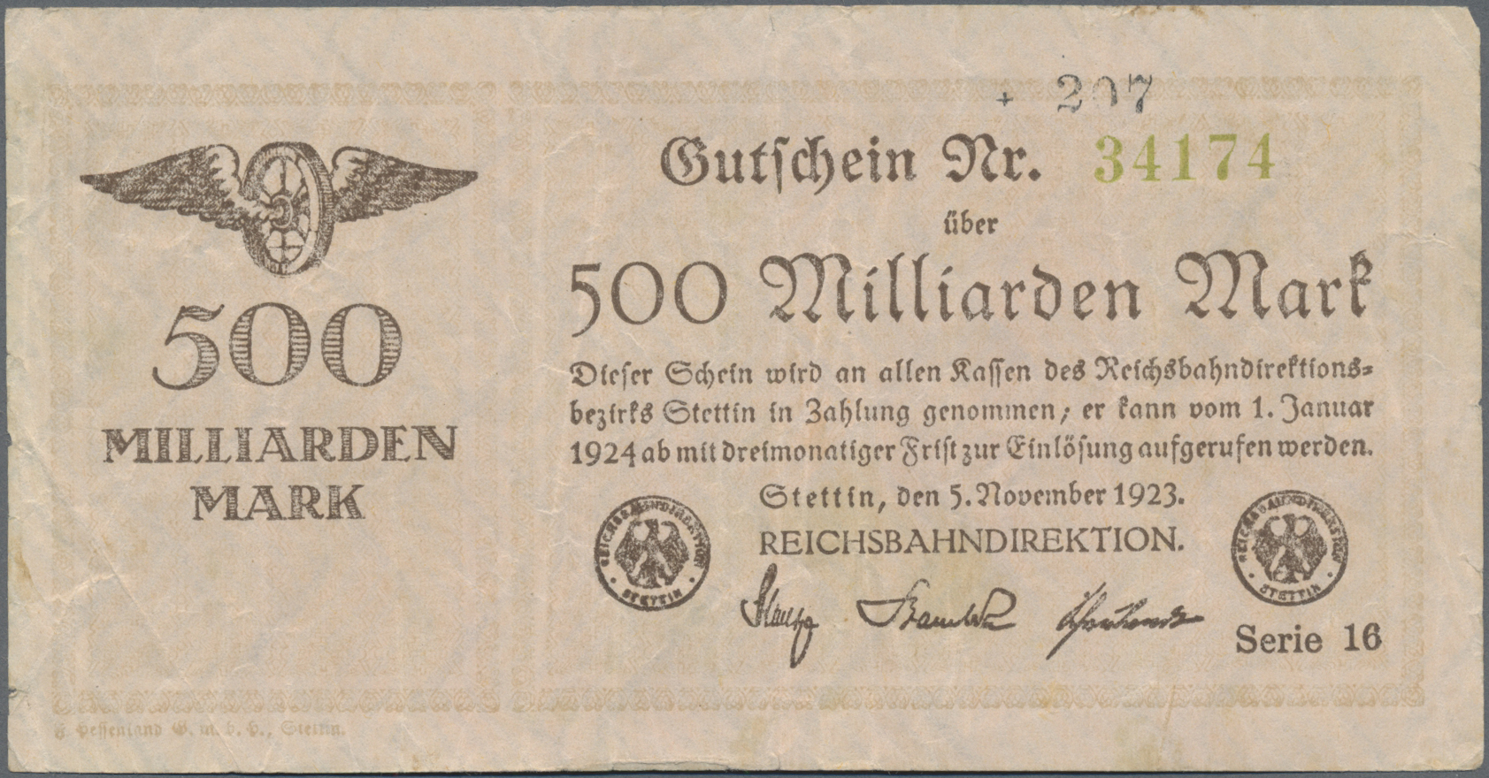 Lot 14640 - Deutschland - Reichsbahn / Reichspost | Banknoten - Auktionshaus Christoph Gärtner GmbH & Co. KG 53rd AUCTION - Day 6 Coins & Banknotes Lot 14640 - Deutschland - Reichsbahn / Reichspost | Banknoten - Auktionshaus Christoph Gärtner GmbH & Co. KG 53rd AUCTION - Day 6 Coins & Banknotes